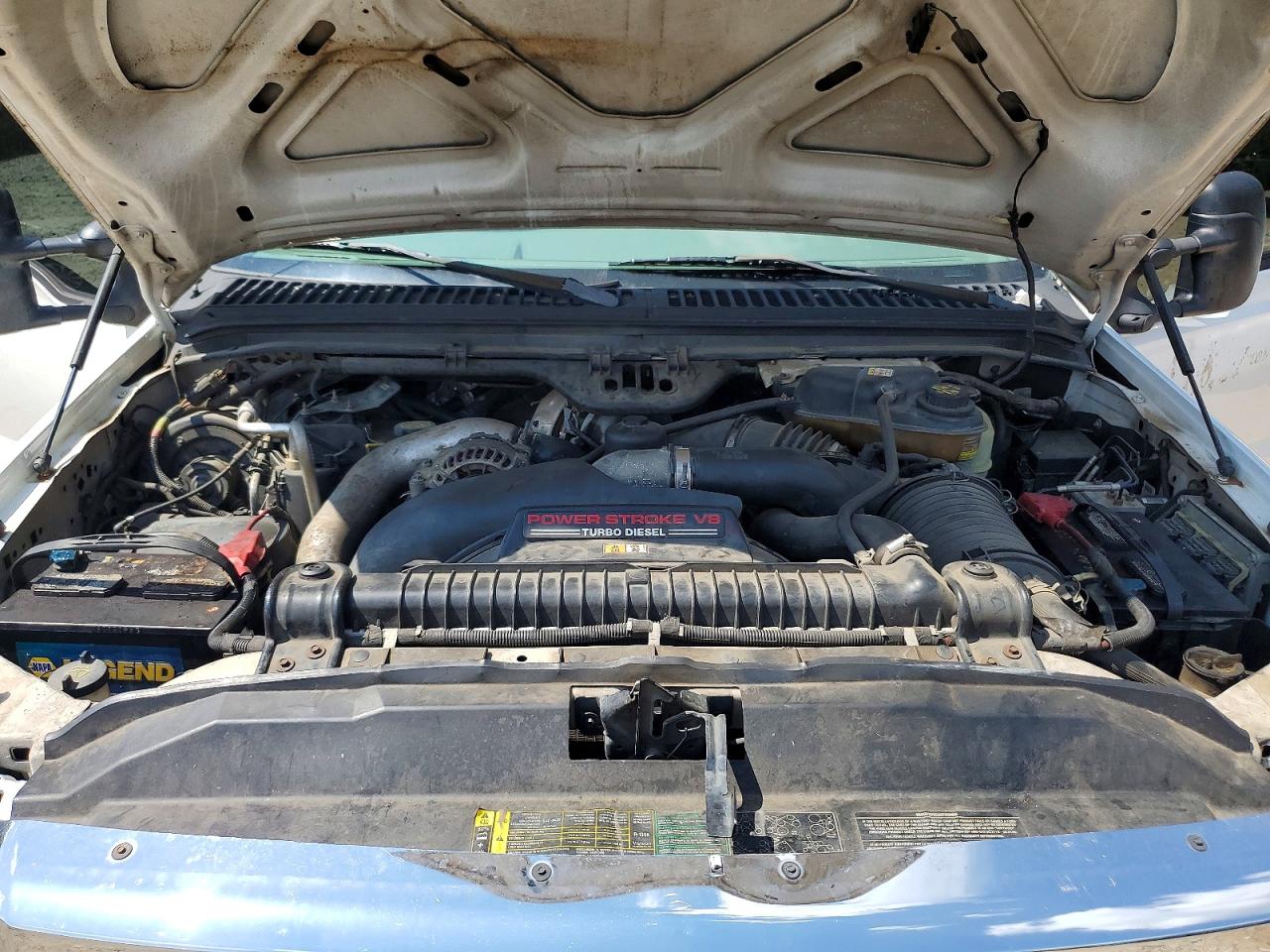 2005 Ford F250 Super Duty White vin: 1FTSF20P95EB46956