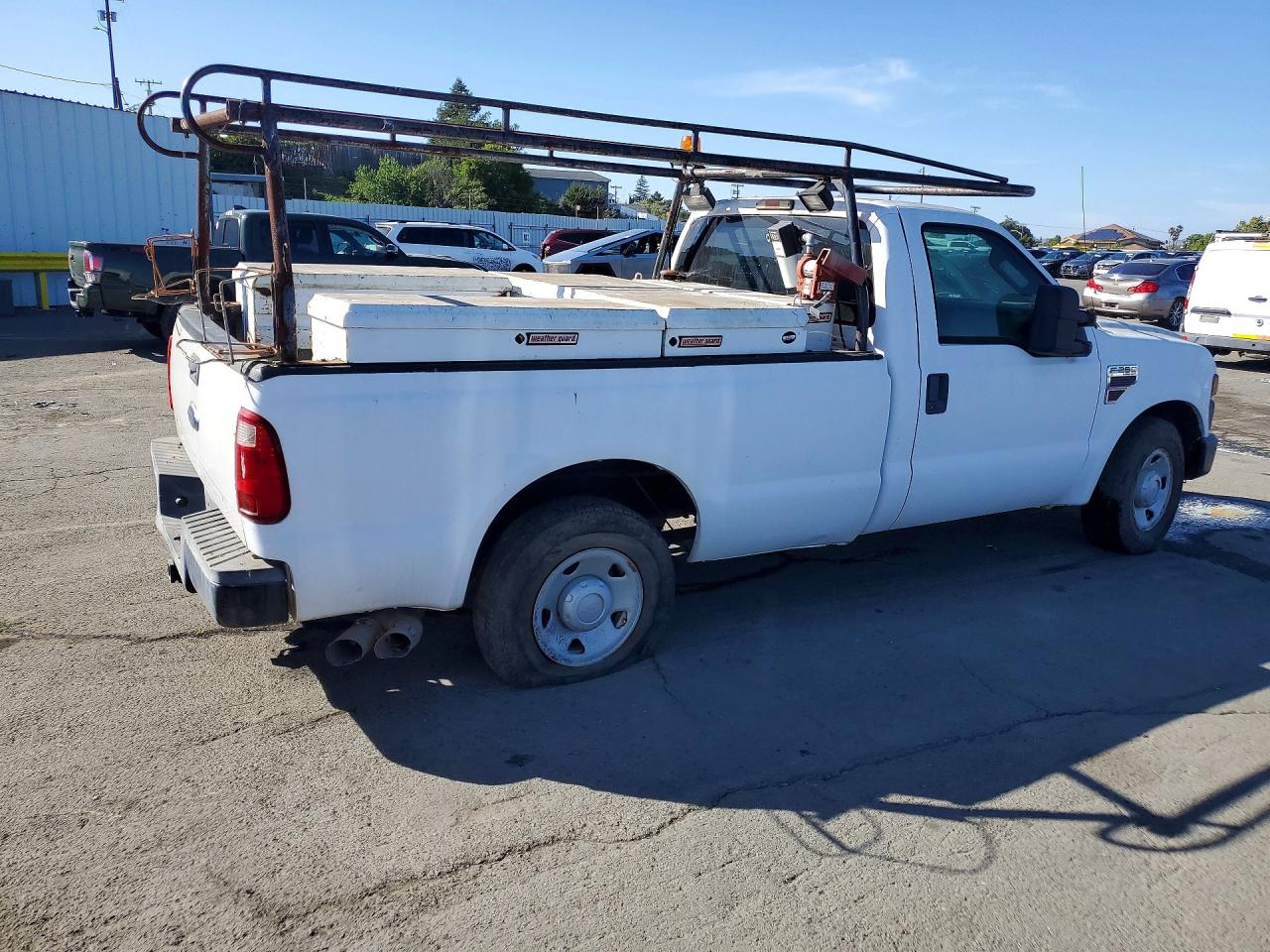2008 Ford F250 Super Duty White vin: 1FTSF20R58EE40246