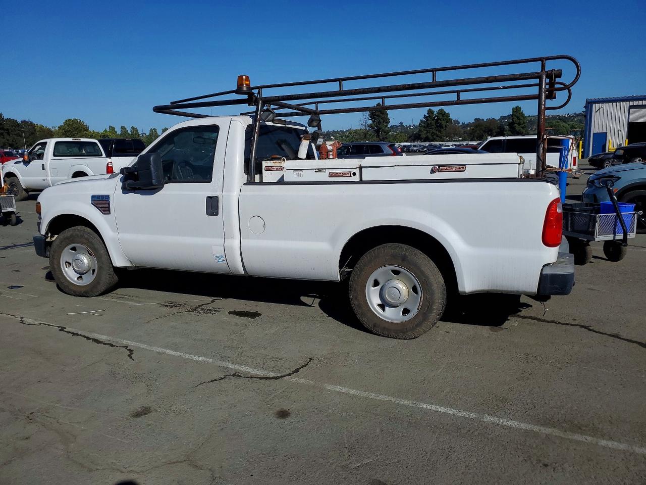 2008 Ford F250 Super Duty White vin: 1FTSF20R58EE40246
