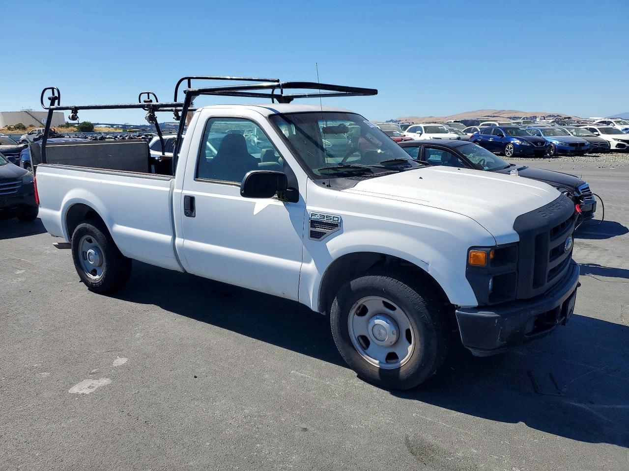 2008 Ford F350 Srw Super Duty White vin: 1FTSF30528EA63071