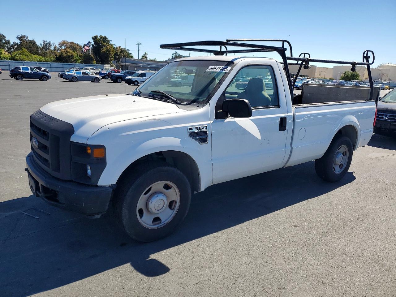 2008 Ford F350 Srw Super Duty White vin: 1FTSF30528EA63071