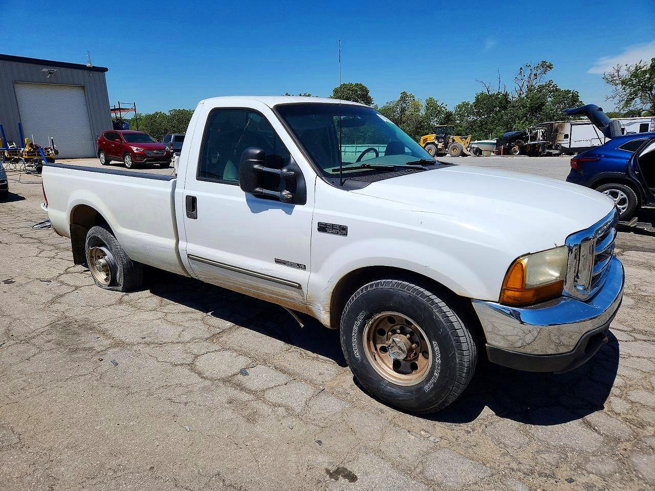 2000 Ford F350 Srw Super Duty White vin: 1FTSF30F5YED96499