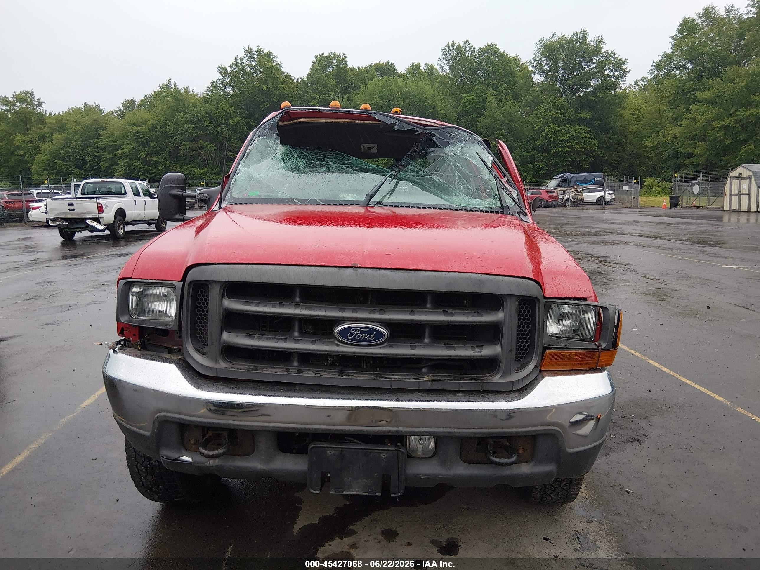 2001 Ford F-350 Xl/xlt Red vin: 1FTSF31F31EC05277