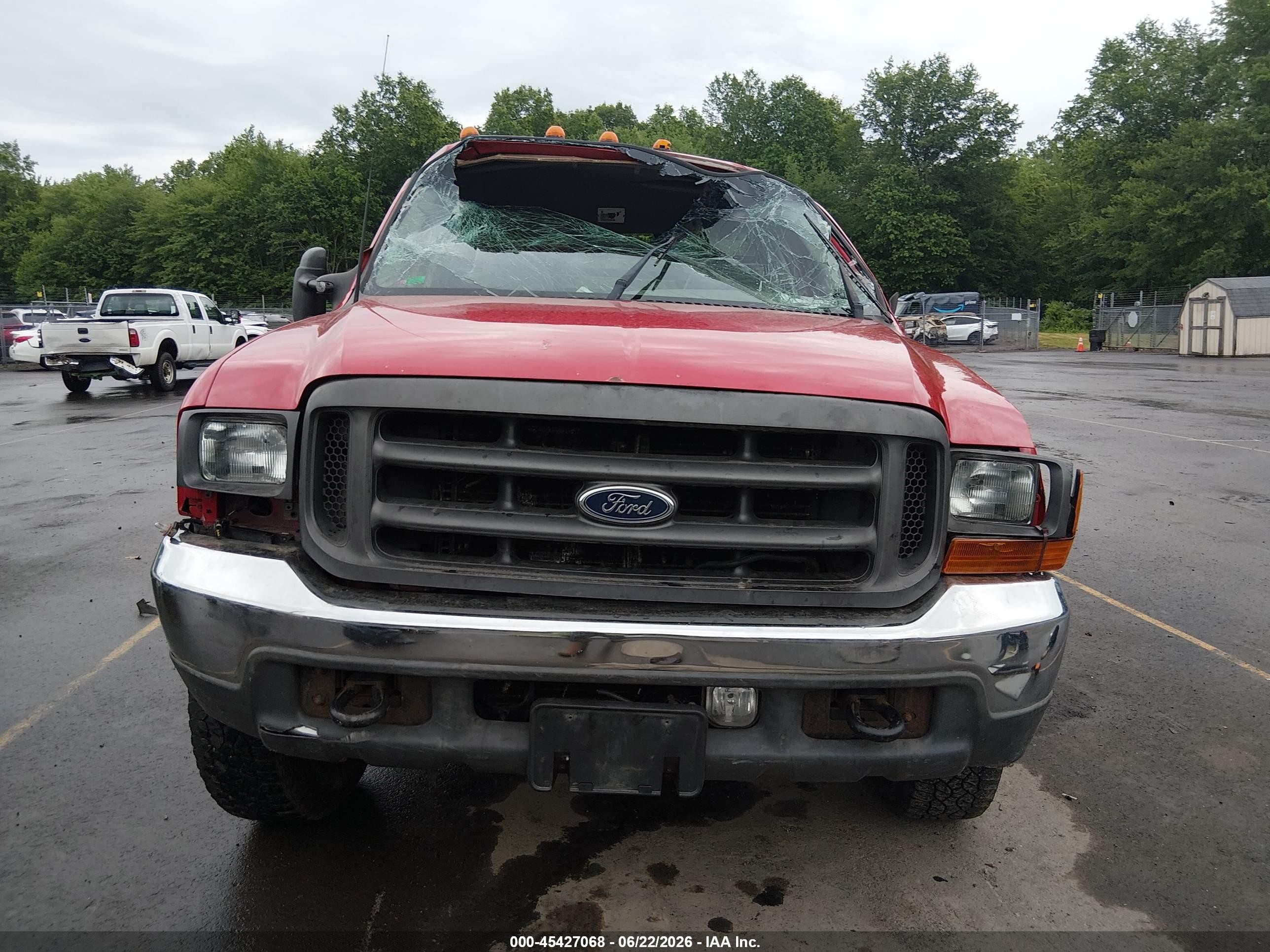 2001 Ford F-350 Xl/xlt Red vin: 1FTSF31F31EC05277
