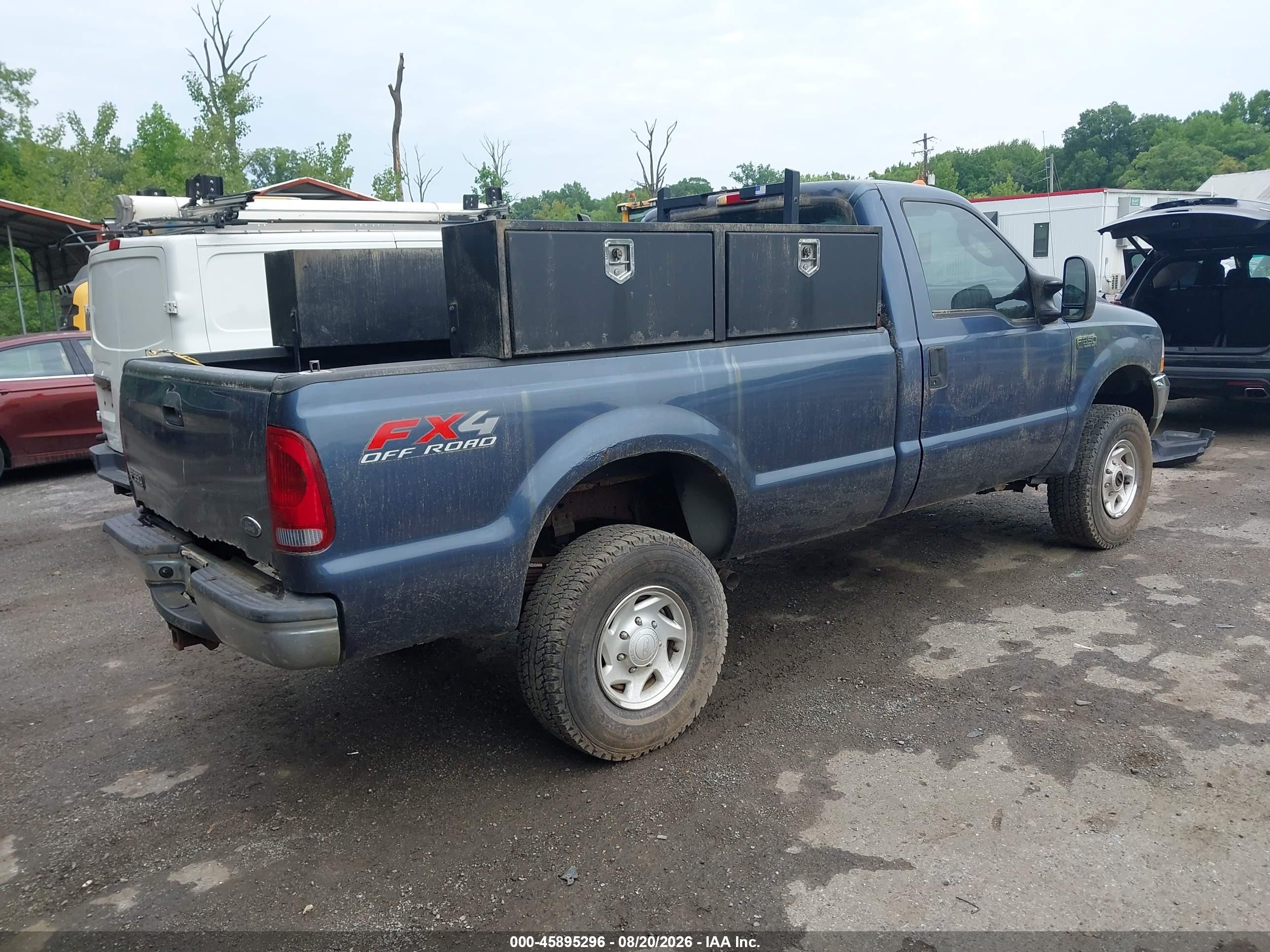 2004 Ford F-350 Xl/xlt Blue vin: 1FTSF31L64EA68538