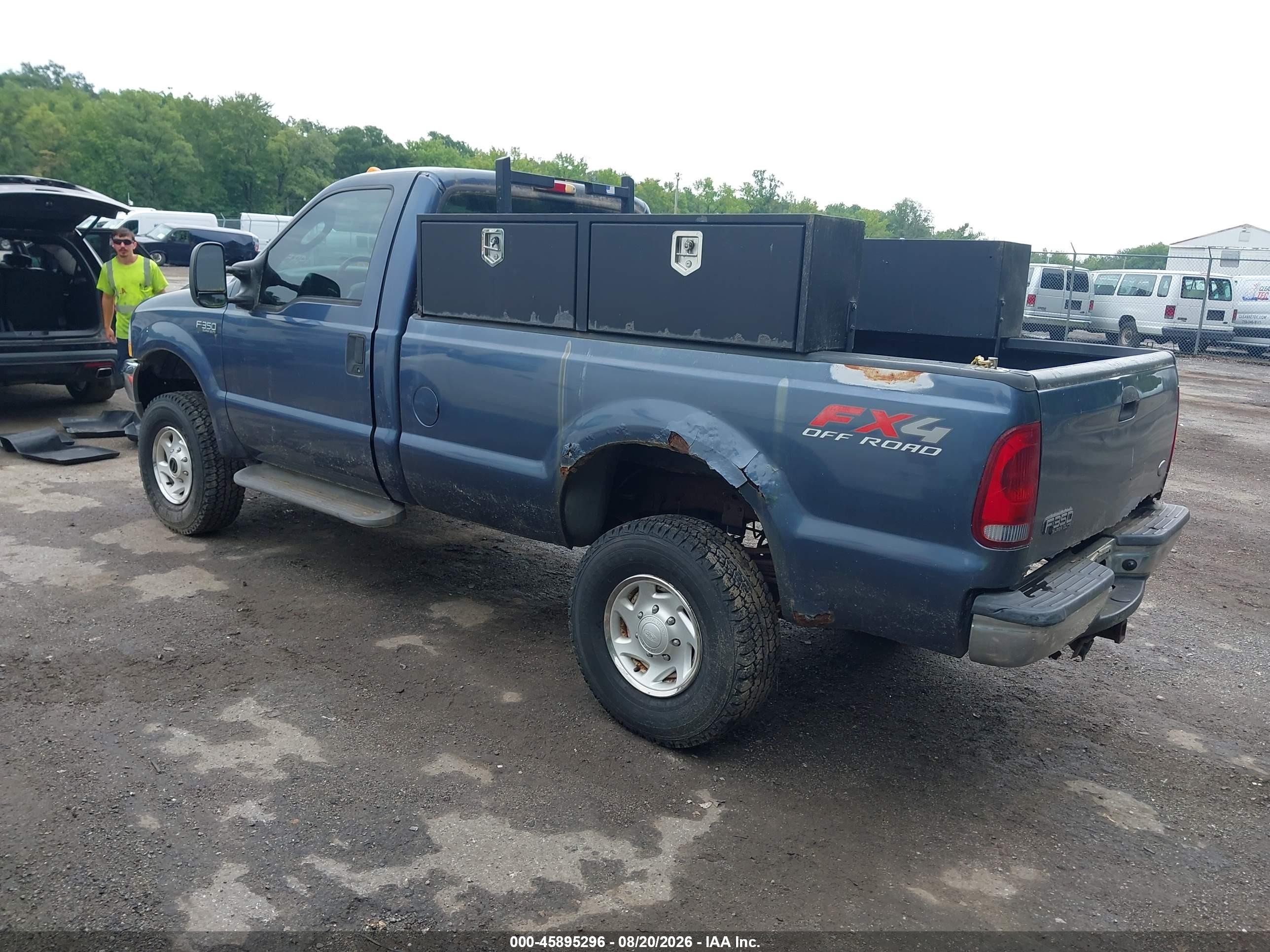 2004 Ford F-350 Xl/xlt Blue vin: 1FTSF31L64EA68538