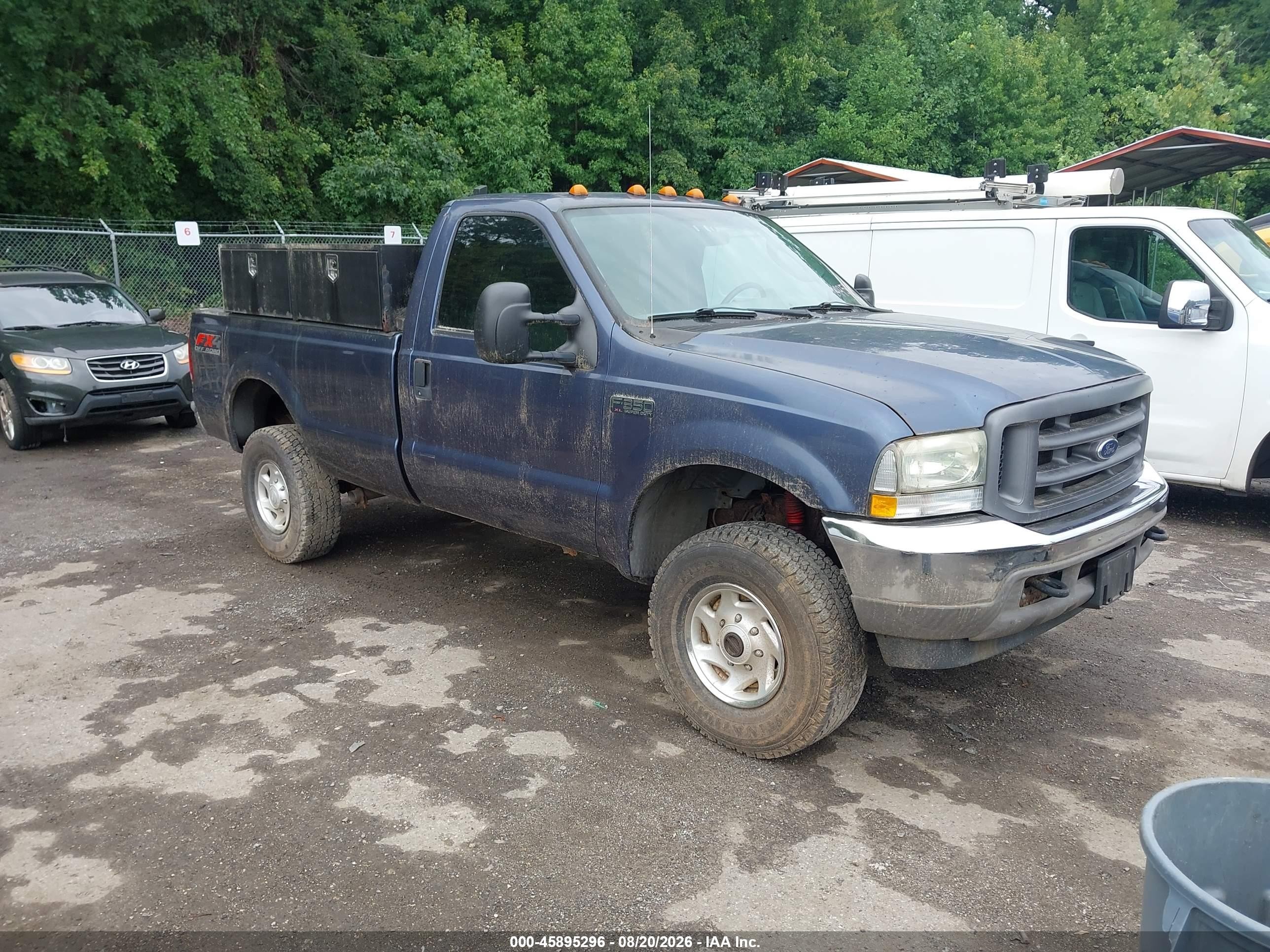 2004 Ford F-350 Xl/xlt Blue vin: 1FTSF31L64EA68538