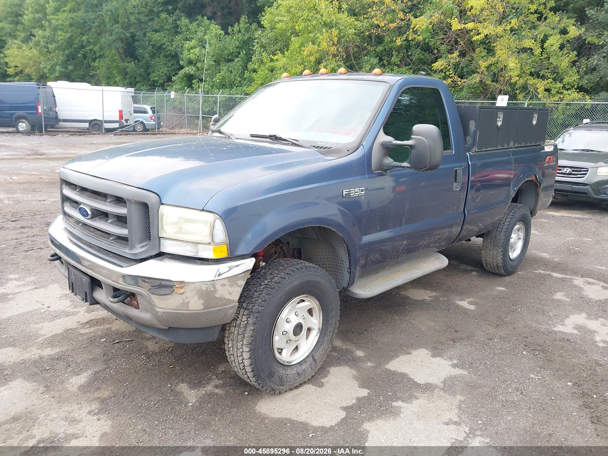 2004 Ford F-350 Xl/xlt Blue vin: 1FTSF31L64EA68538