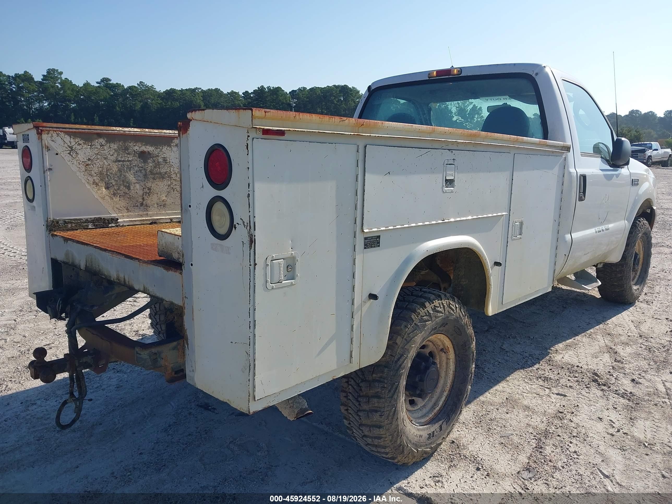 2003 Ford F-350 Xl/xlt White vin: 1FTSF31L73ED58589