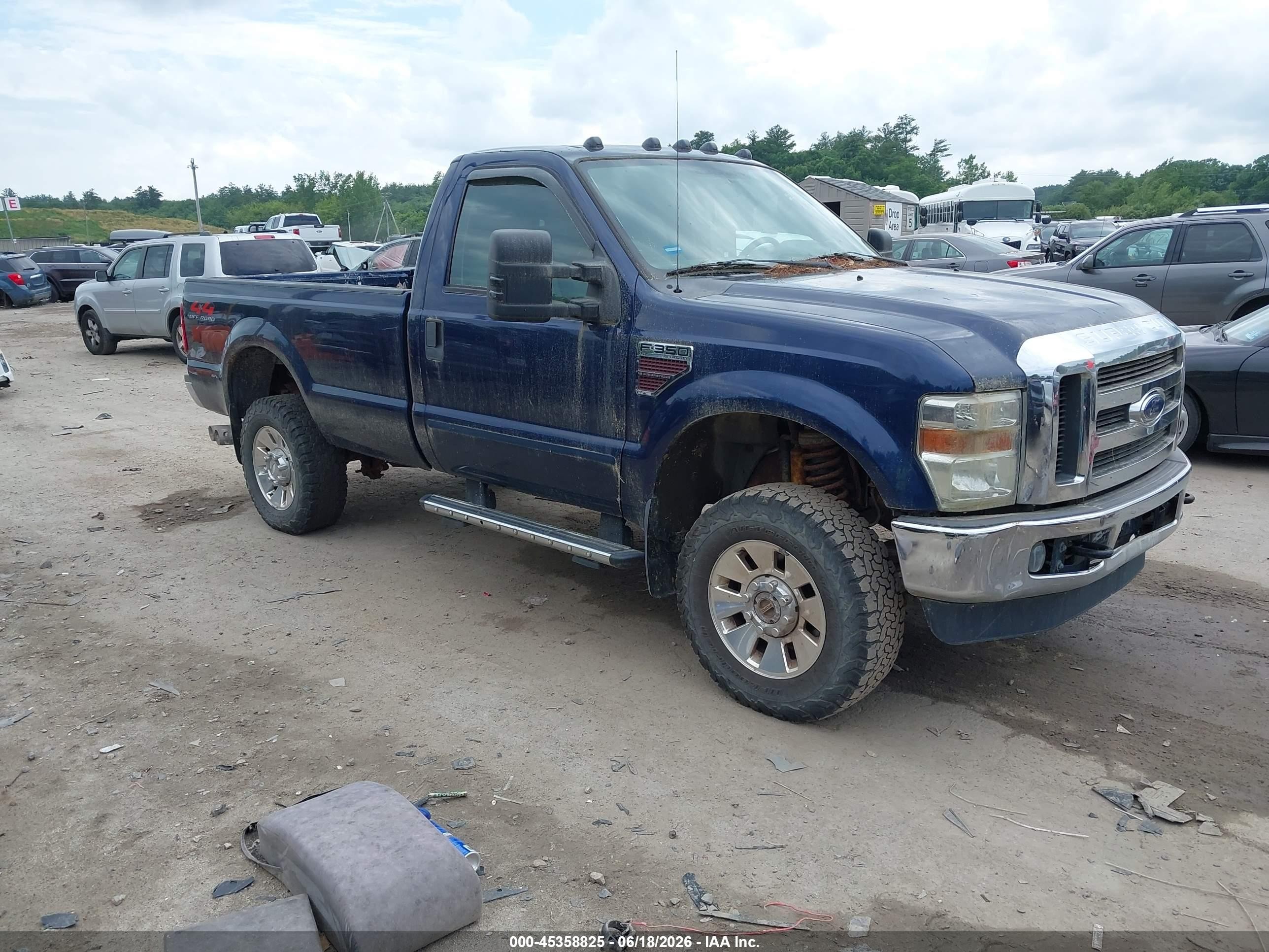 2008 Ford F-350 Xl/xlt Dark Blue vin: 1FTSF31R88EE37622