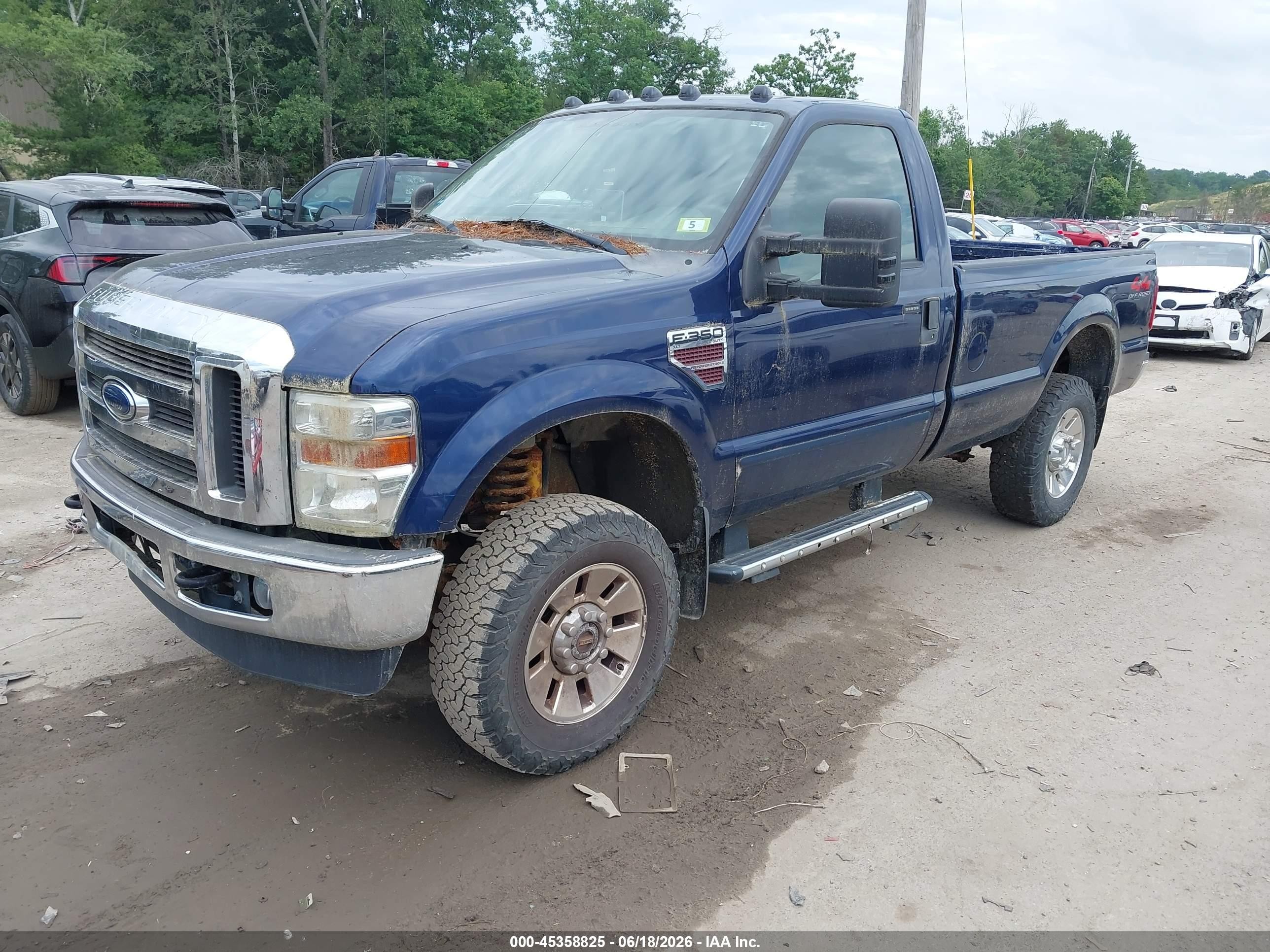 2008 Ford F-350 Xl/xlt Dark Blue vin: 1FTSF31R88EE37622