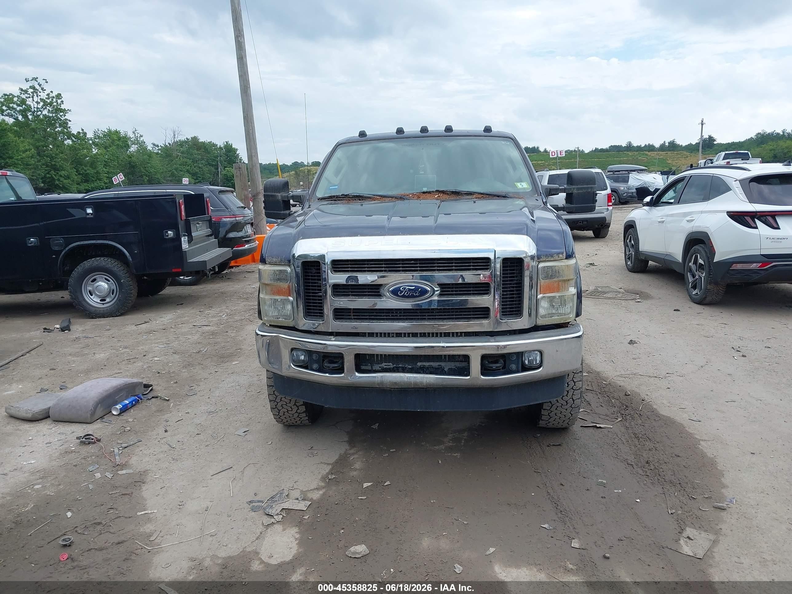 2008 Ford F-350 Xl/xlt Dark Blue vin: 1FTSF31R88EE37622