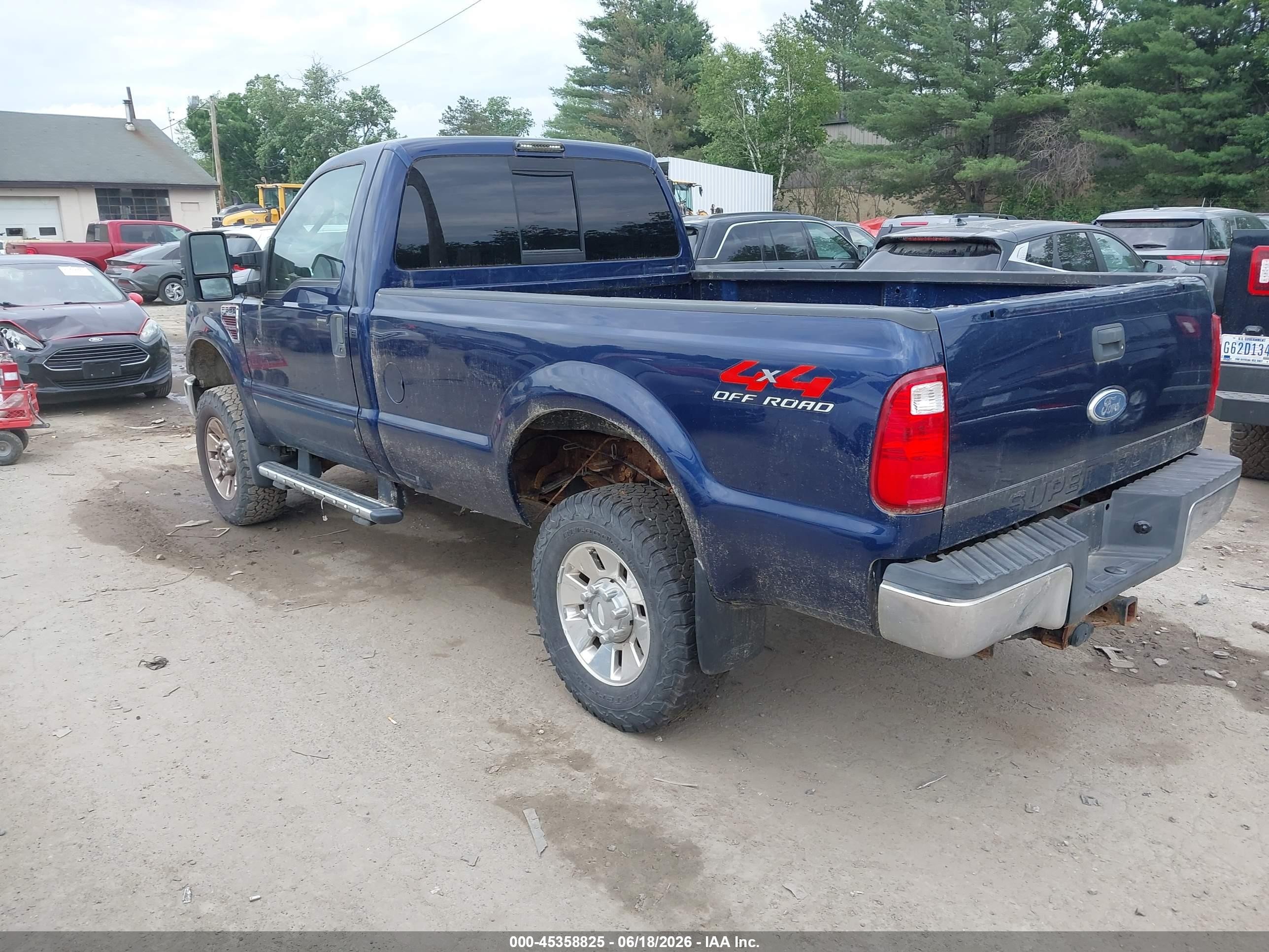2008 Ford F-350 Xl/xlt Dark Blue vin: 1FTSF31R88EE37622