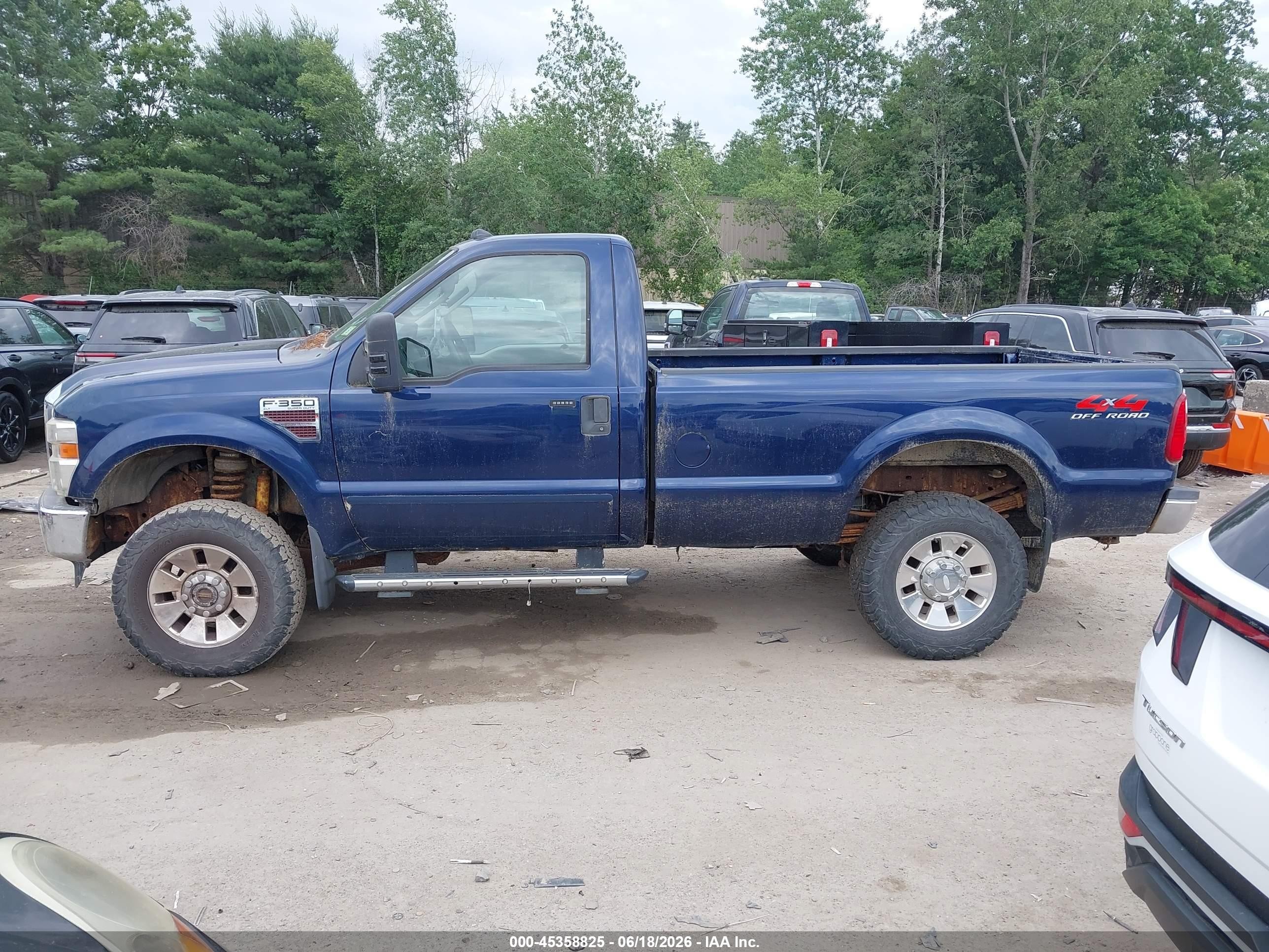 2008 Ford F-350 Xl/xlt Dark Blue vin: 1FTSF31R88EE37622