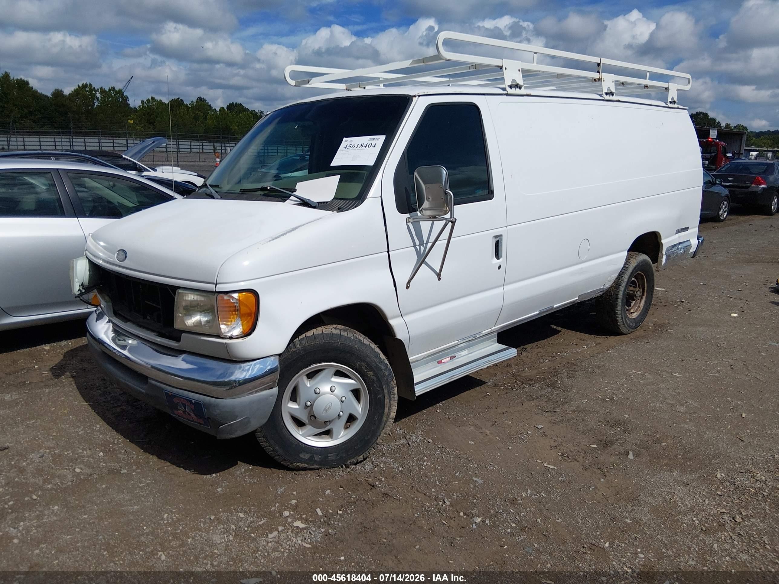 1998 Ford E-350 Commercial/recreational White vin: 1FTSS34F5WHB10569