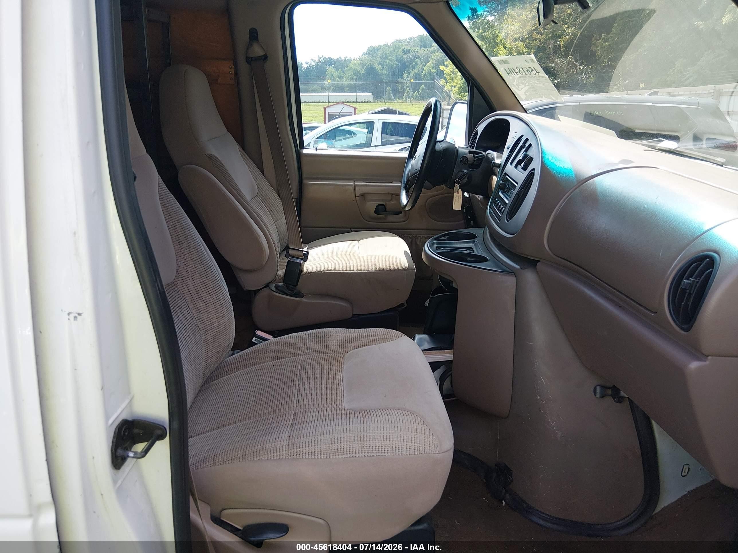 1998 Ford E-350 Commercial/recreational White vin: 1FTSS34F5WHB10569