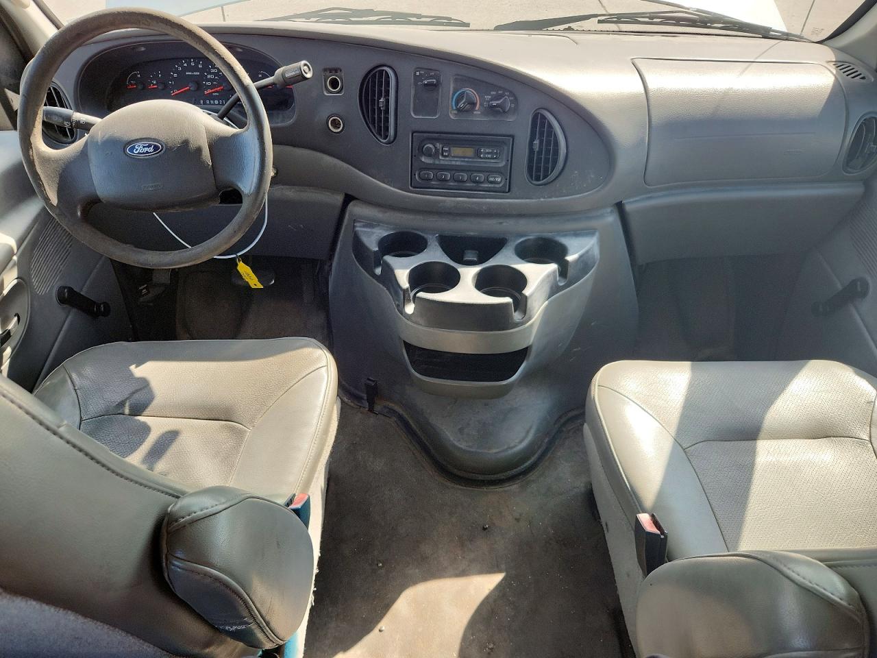 2006 Ford Econoline E350 Super Duty Van White vin: 1FTSS34L36HB45178