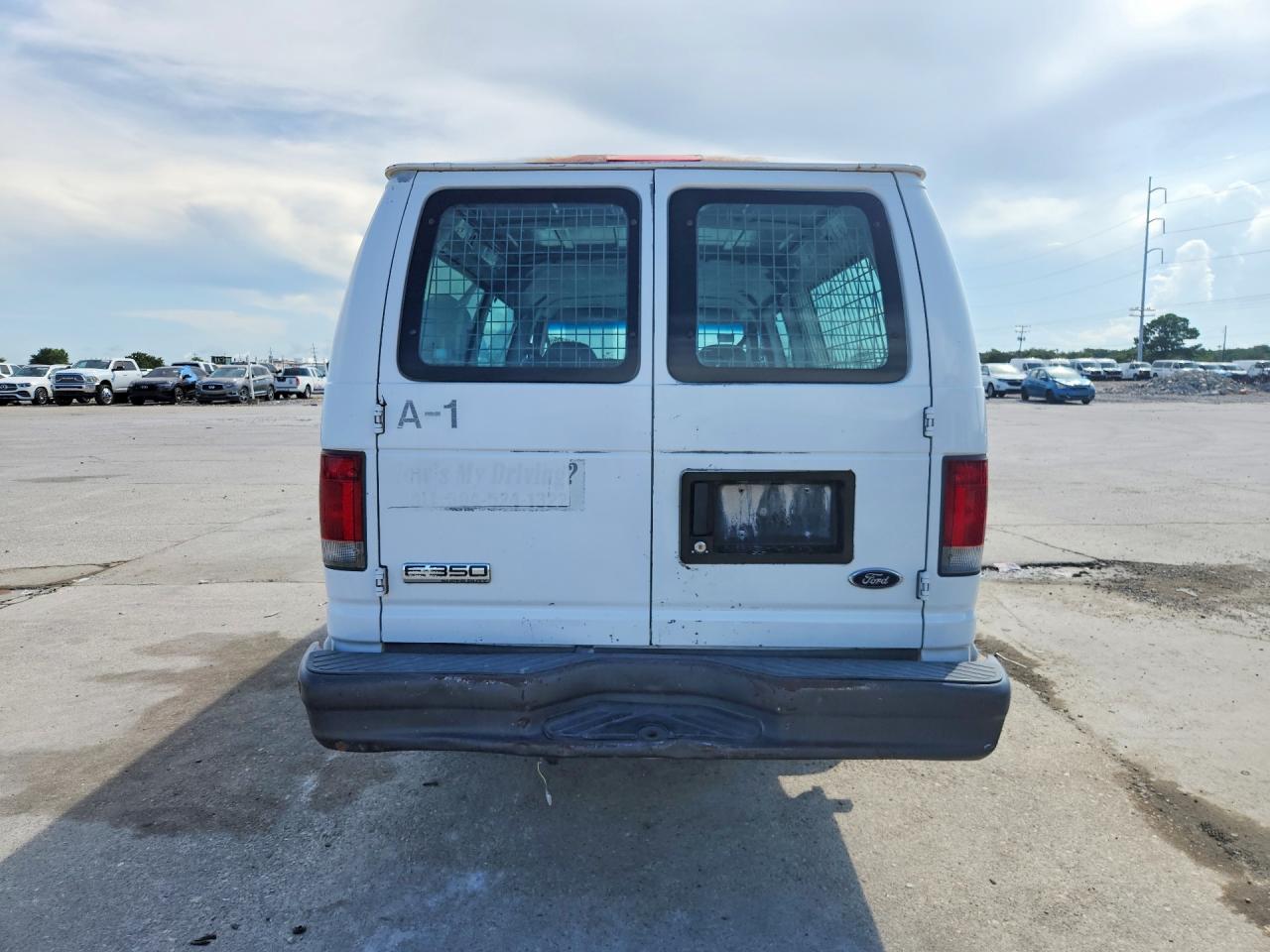 2006 Ford Econoline E350 Super Duty Van White vin: 1FTSS34L36HB45178