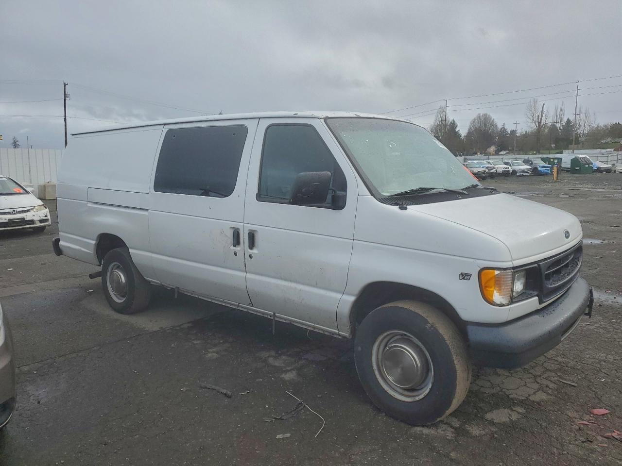 2001 Ford Econoline E350 Super Duty Van Белый vin: 1FTSS34L61HA50073