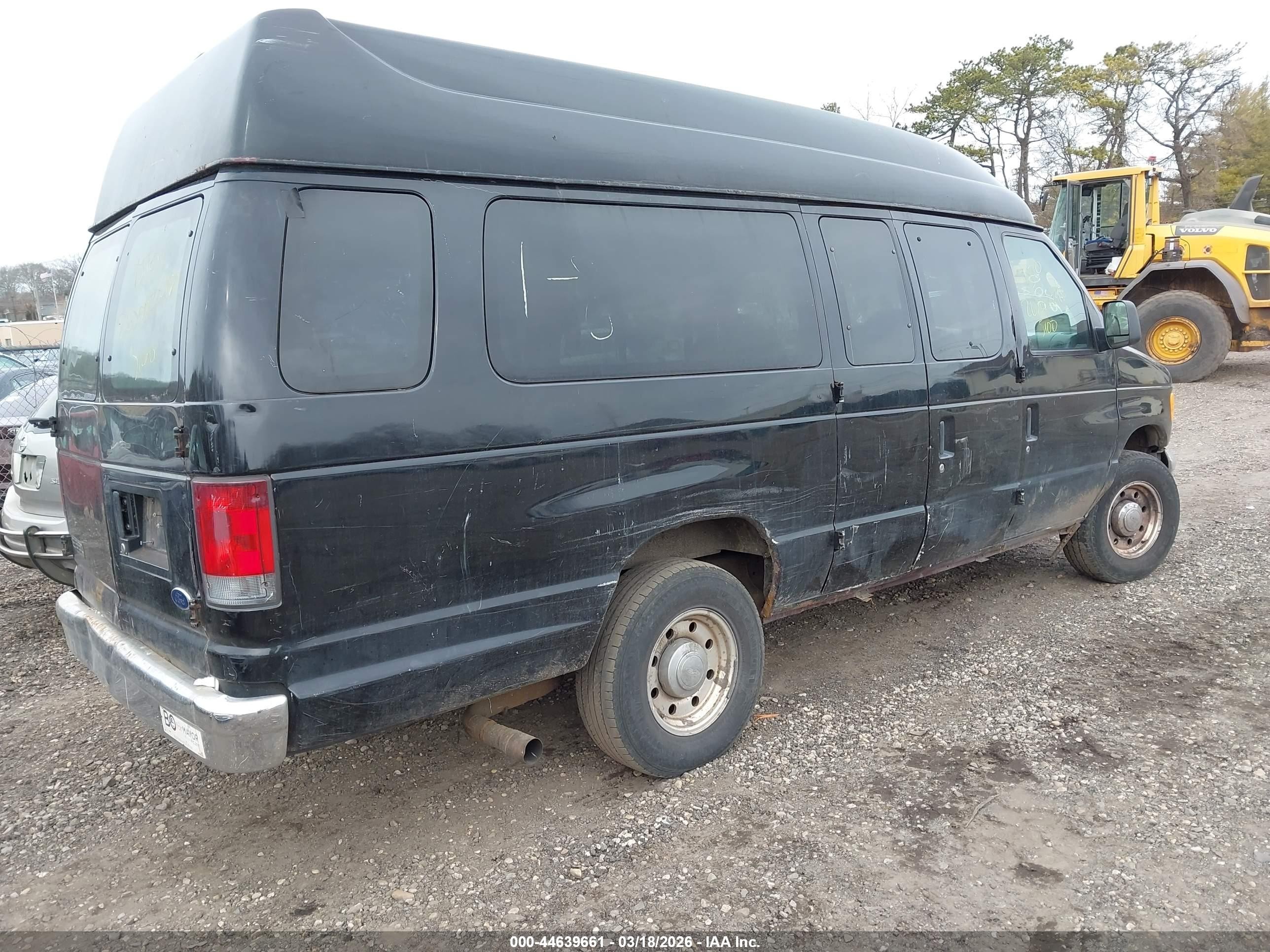 2005 Ford E-350 Super Duty Commercial/recreational Black vin: 1FTSS34L65HA78509