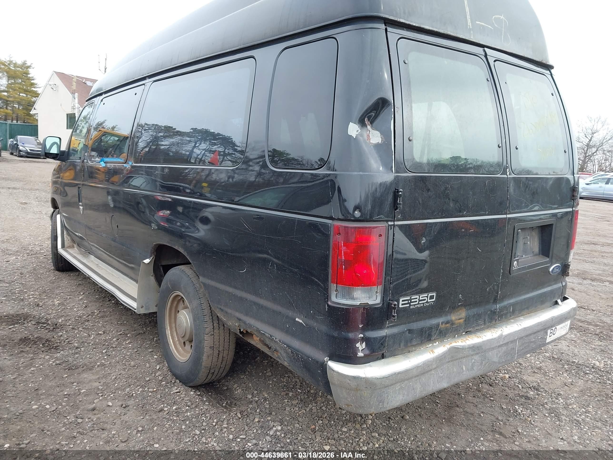 2005 Ford E-350 Super Duty Commercial/recreational Black vin: 1FTSS34L65HA78509