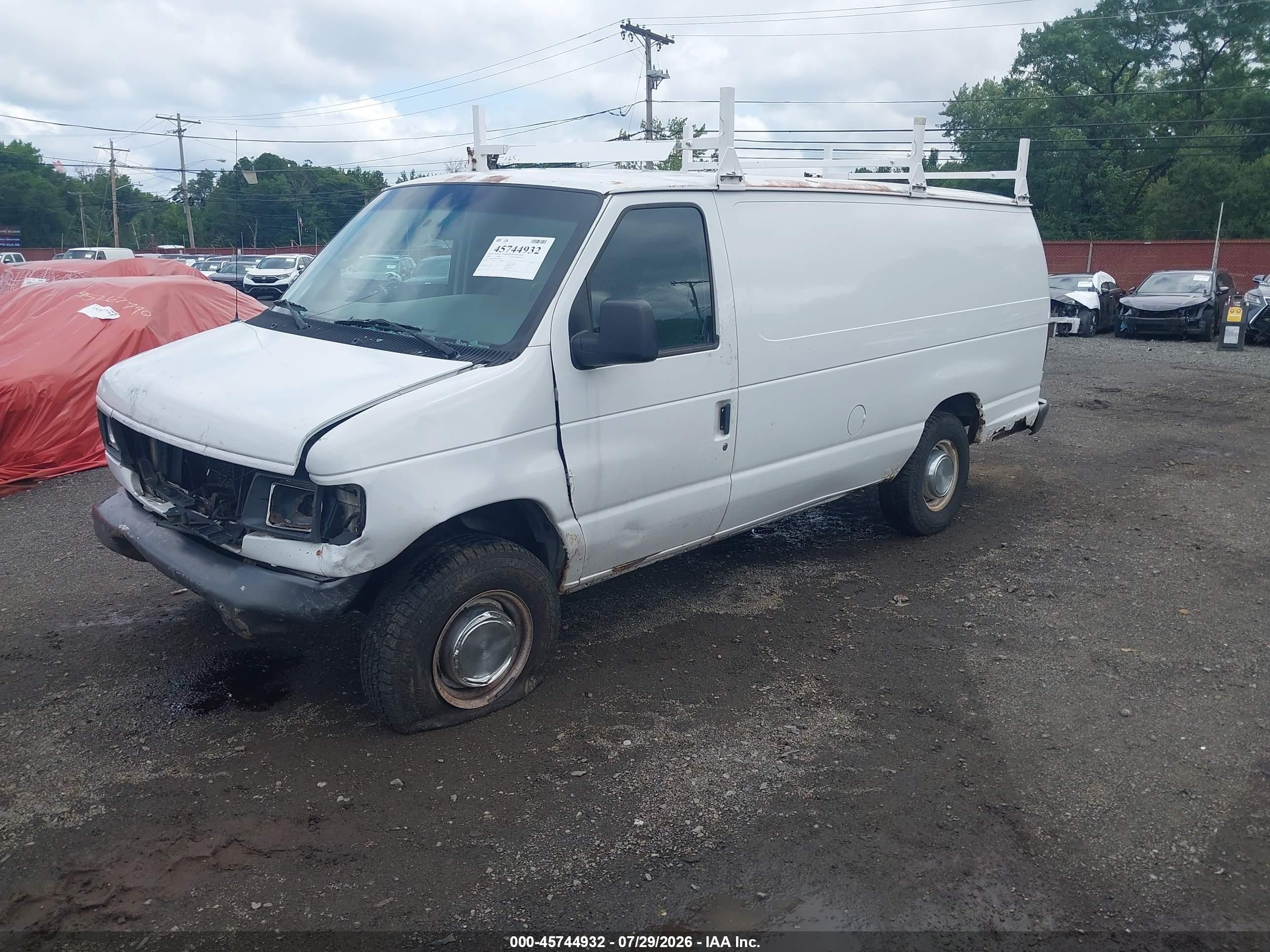 2003 Ford E-350 Super Duty Commercial/recreational White vin: 1FTSS34L83HC07766