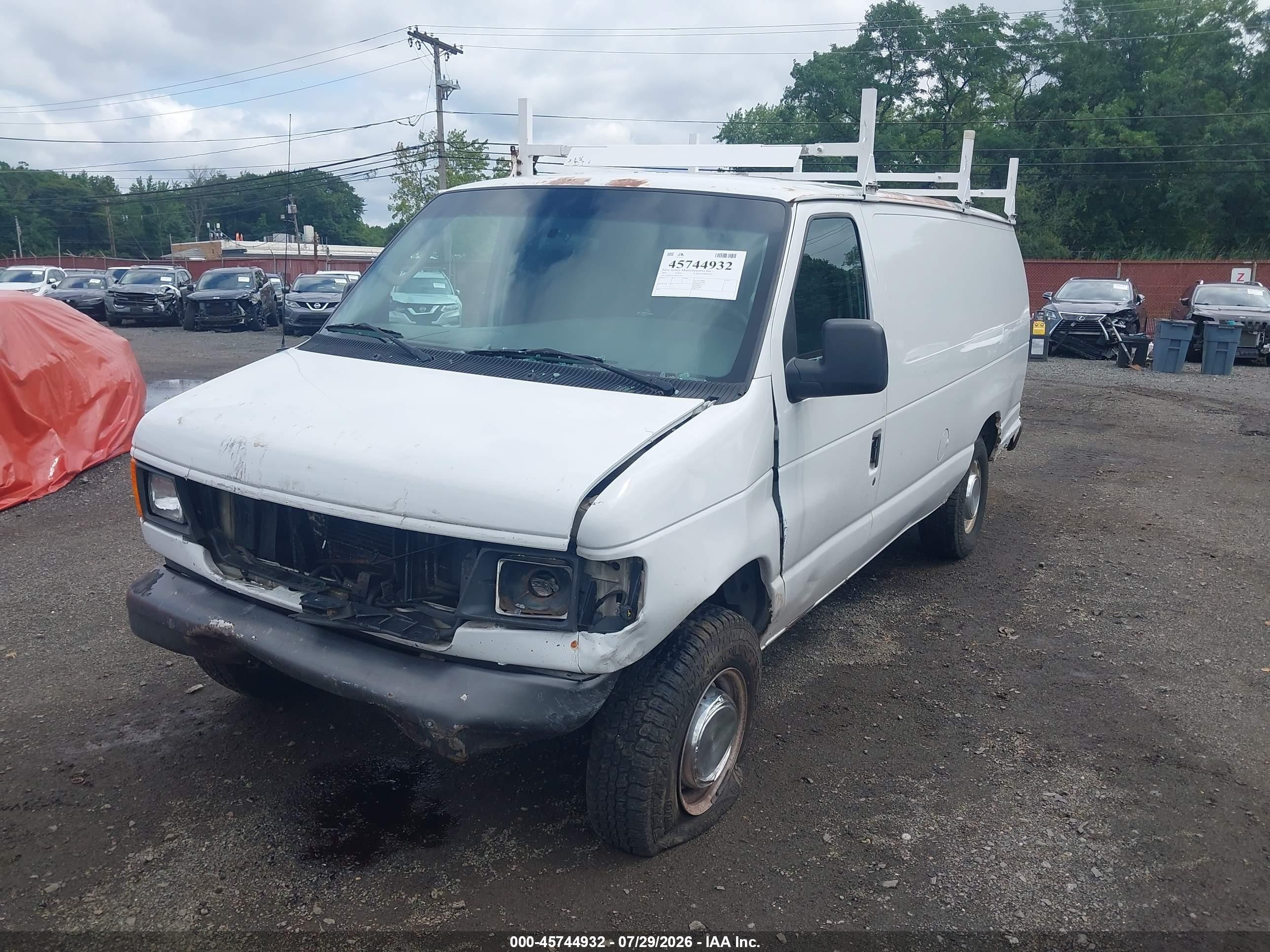 2003 Ford E-350 Super Duty Commercial/recreational White vin: 1FTSS34L83HC07766