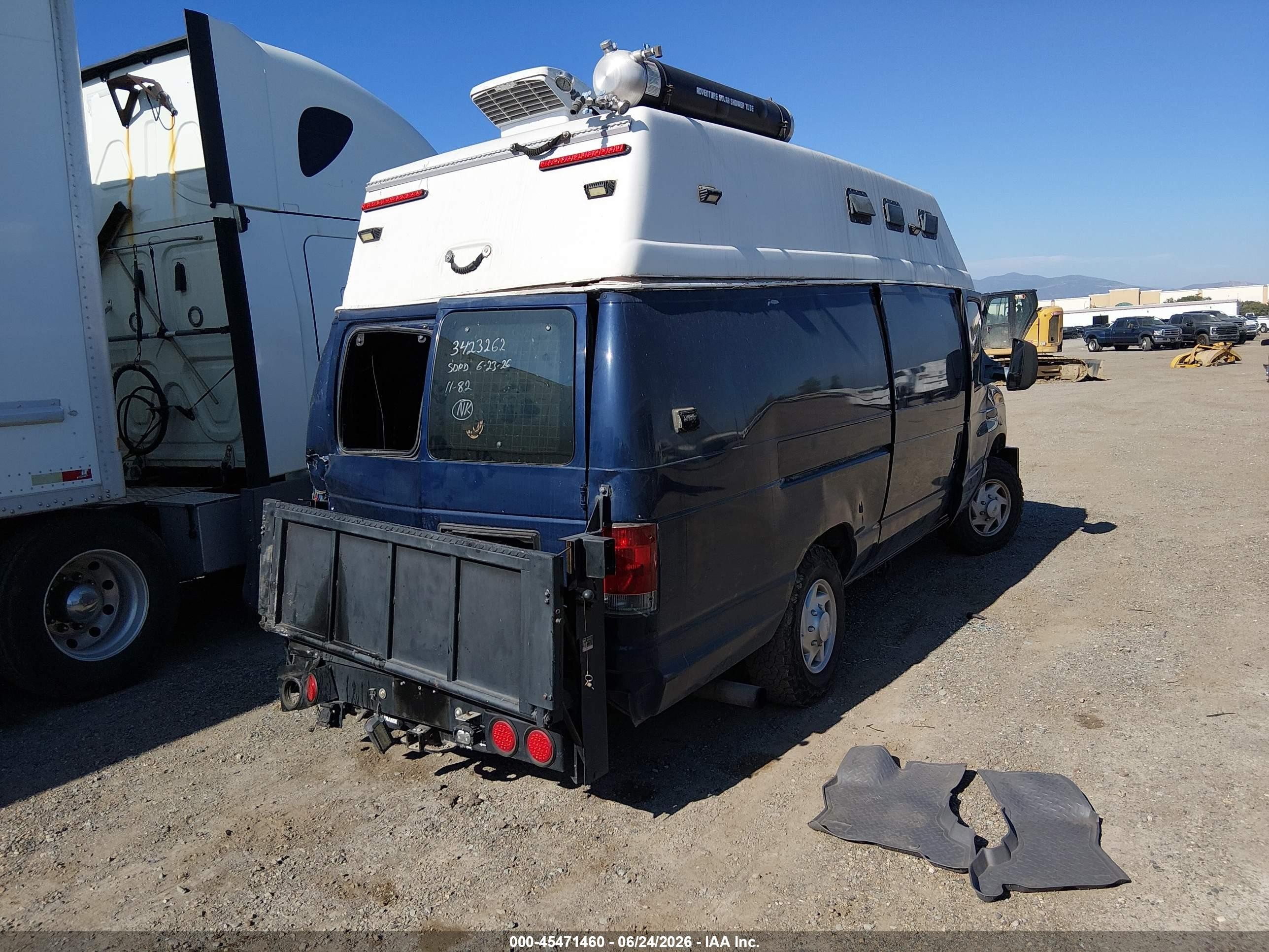 2009 Ford E-350 Super Duty Commercial Blue vin: 1FTSS34P99DA07143
