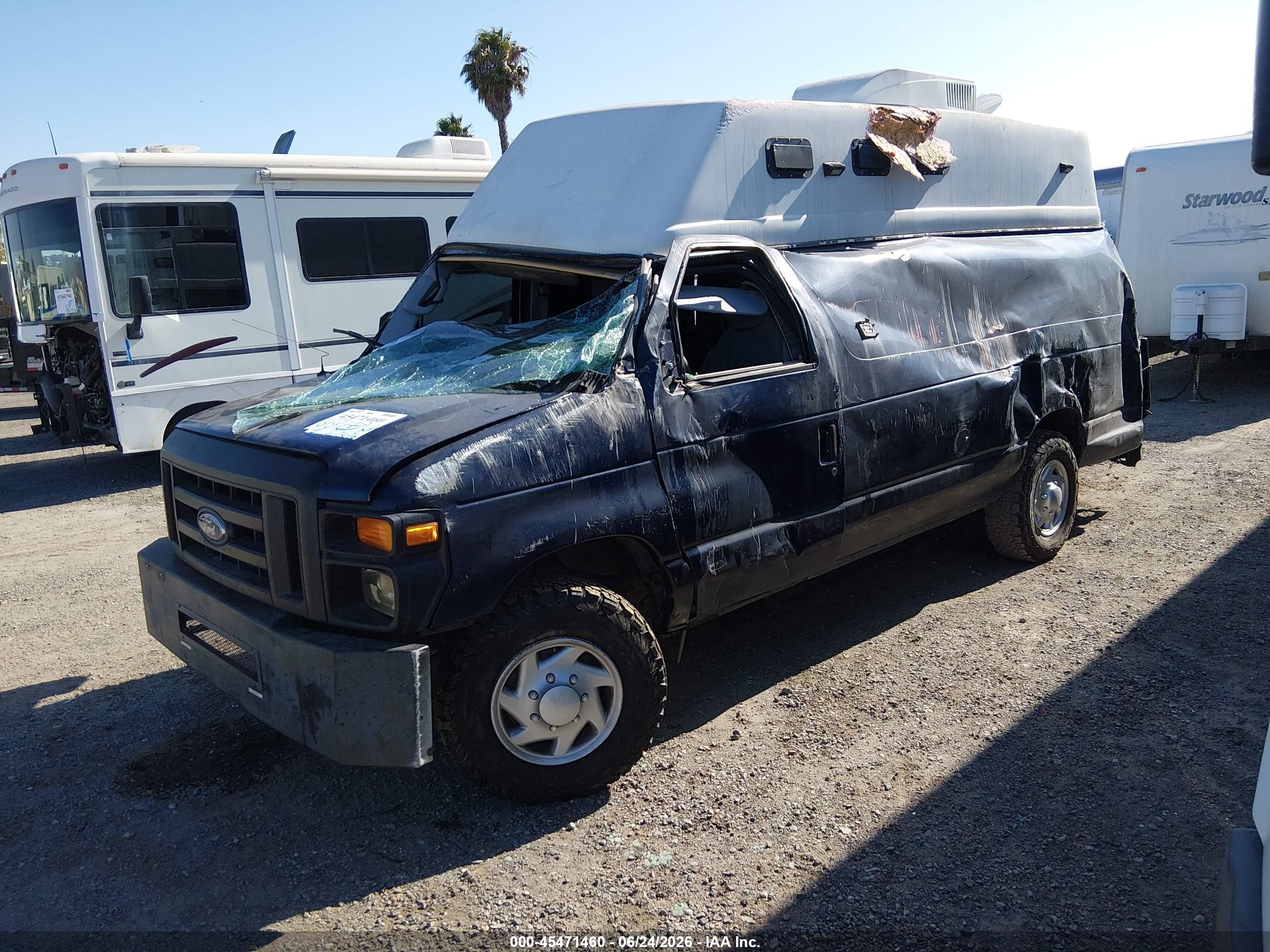 2009 Ford E-350 Super Duty Commercial Blue vin: 1FTSS34P99DA07143