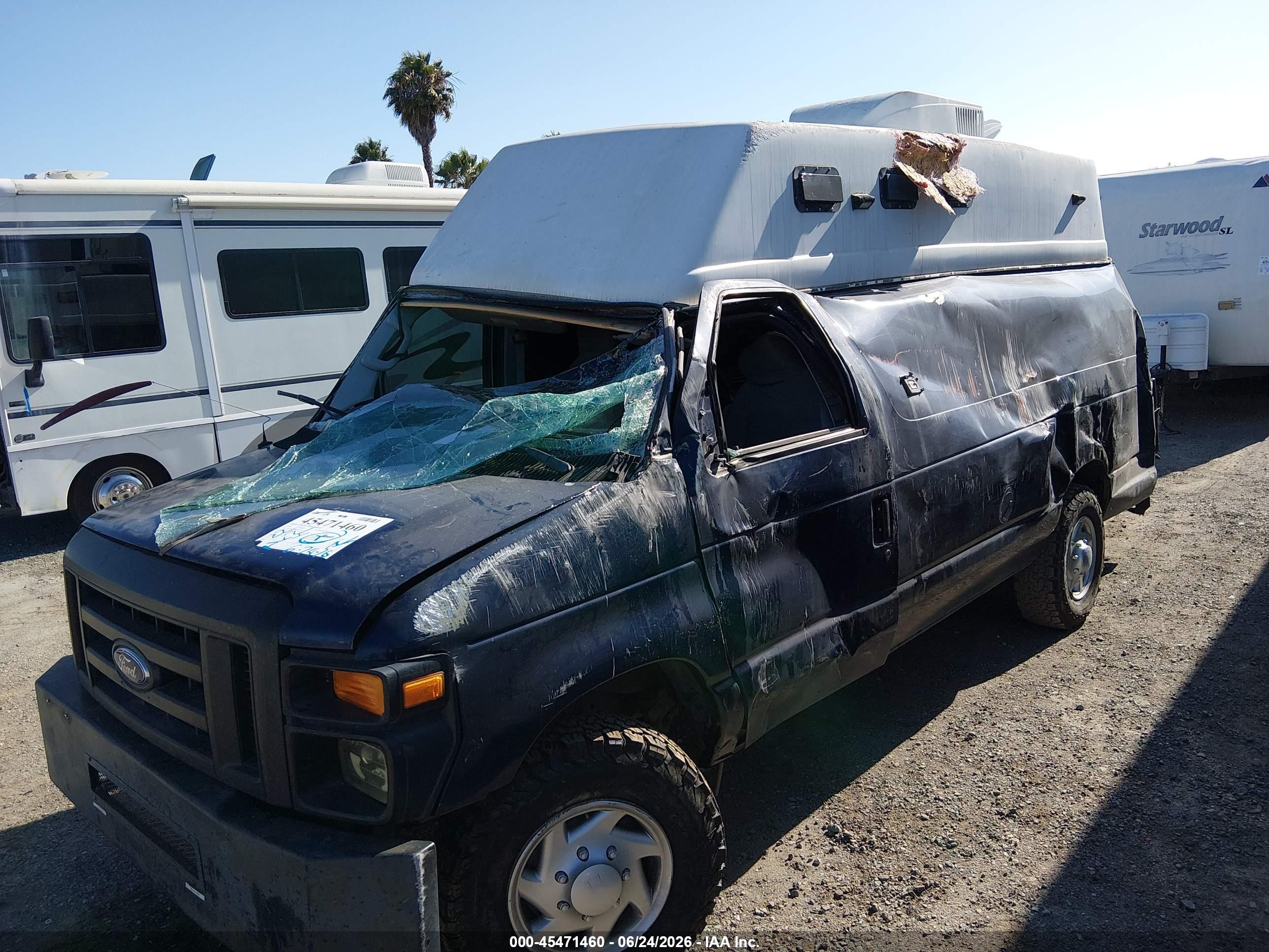 2009 Ford E-350 Super Duty Commercial Blue vin: 1FTSS34P99DA07143