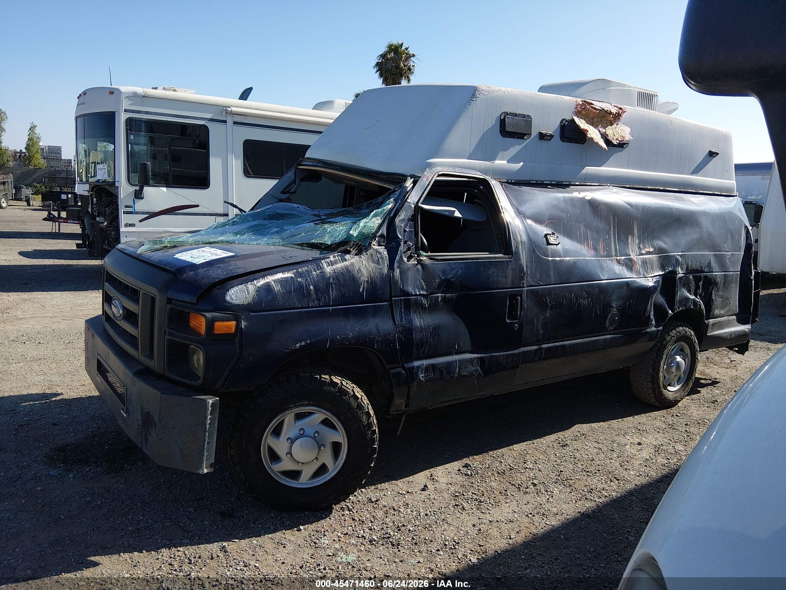 2009 Ford E-350 Super Duty Commercial Blue vin: 1FTSS34P99DA07143