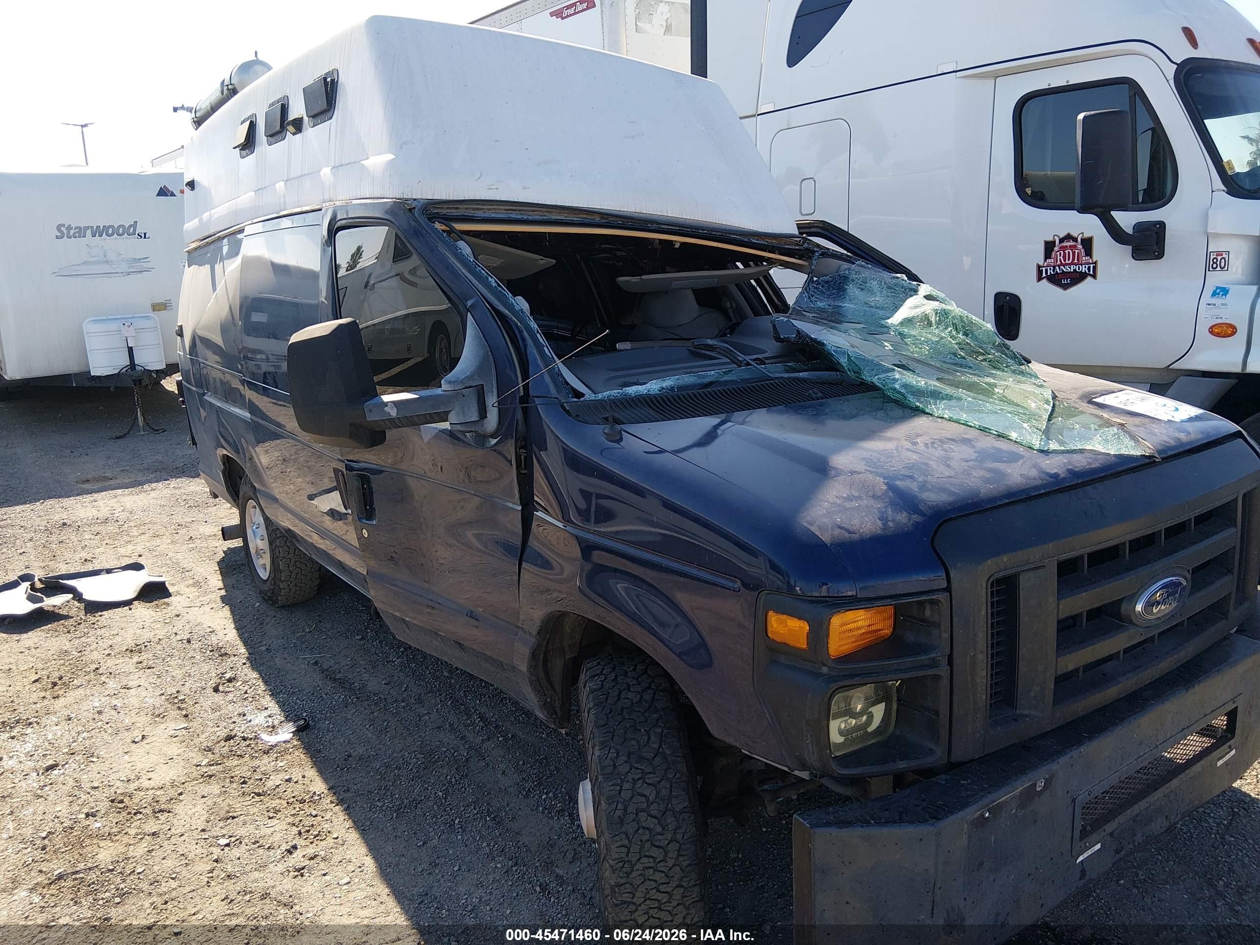 2009 Ford E-350 Super Duty Commercial Blue vin: 1FTSS34P99DA07143