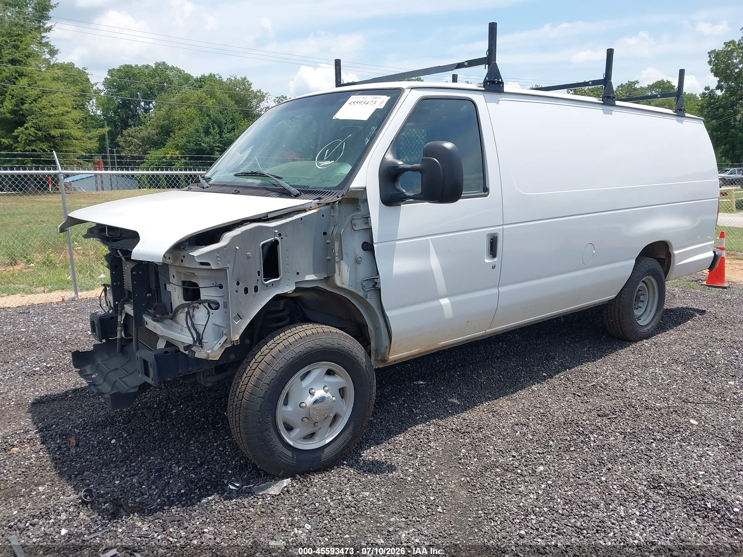 2014 Ford E-350 Super Duty Commercial White vin: 1FTSS3EL2EDA07202