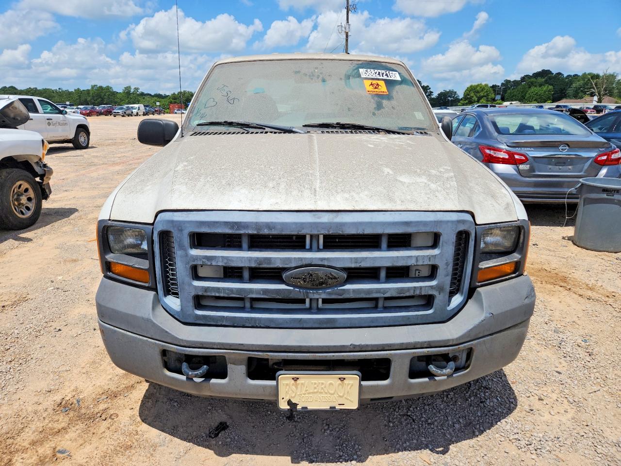 2006 Ford F250 Super Duty White vin: 1FTSW20506EB64536