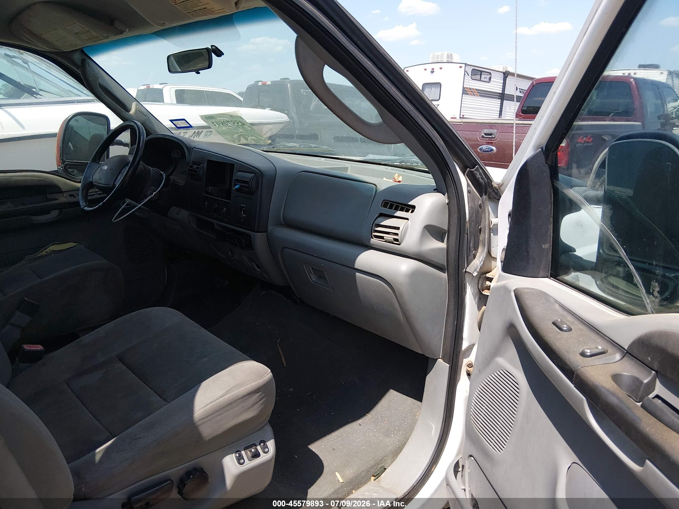 2005 Ford F-250 Lariat/xl/xlt White vin: 1FTSW20515EA56036