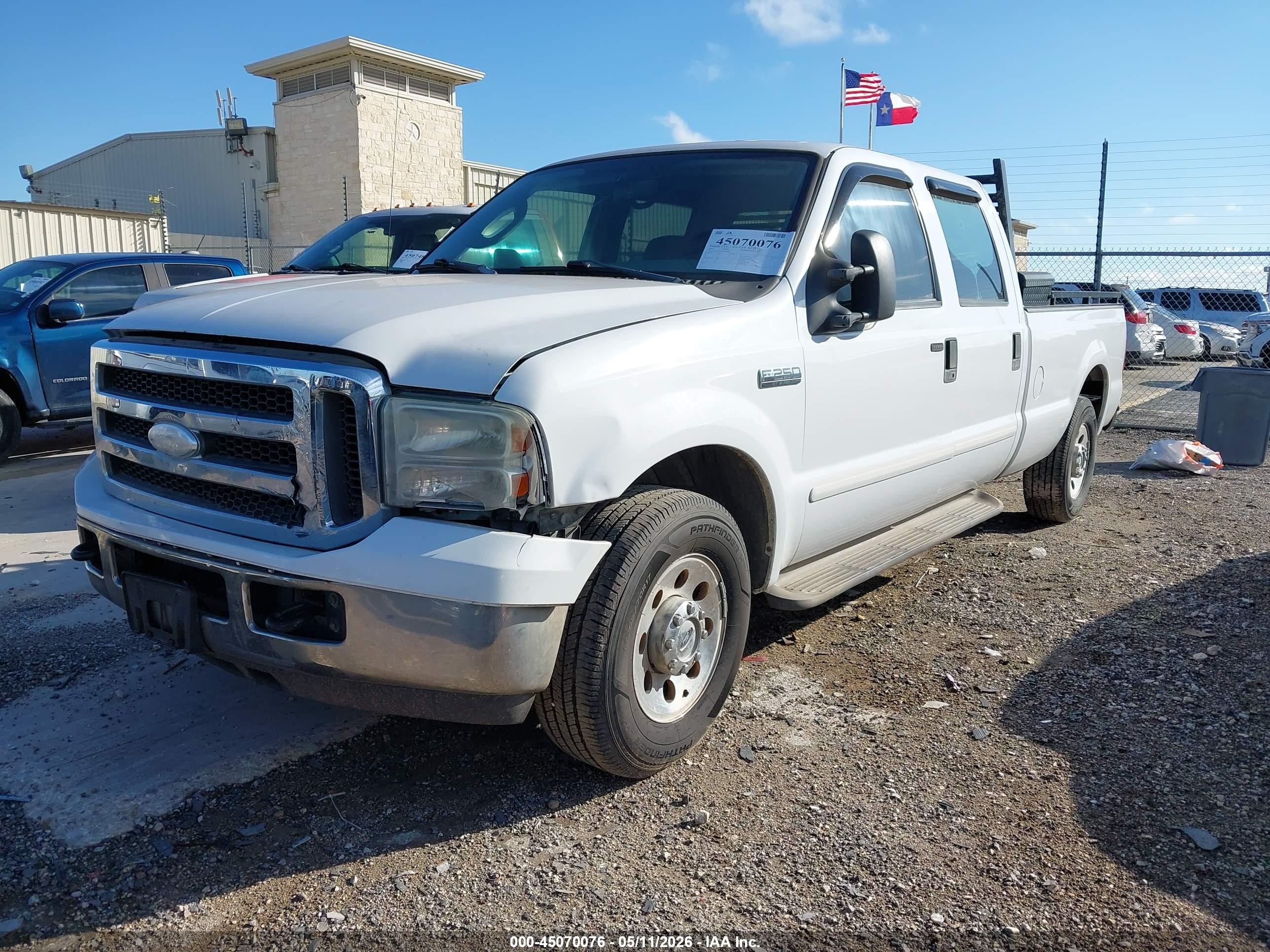 2005 Ford Super Duty F-250 Lariat/xl/xlt White vin: 1FTSW20515ED15849
