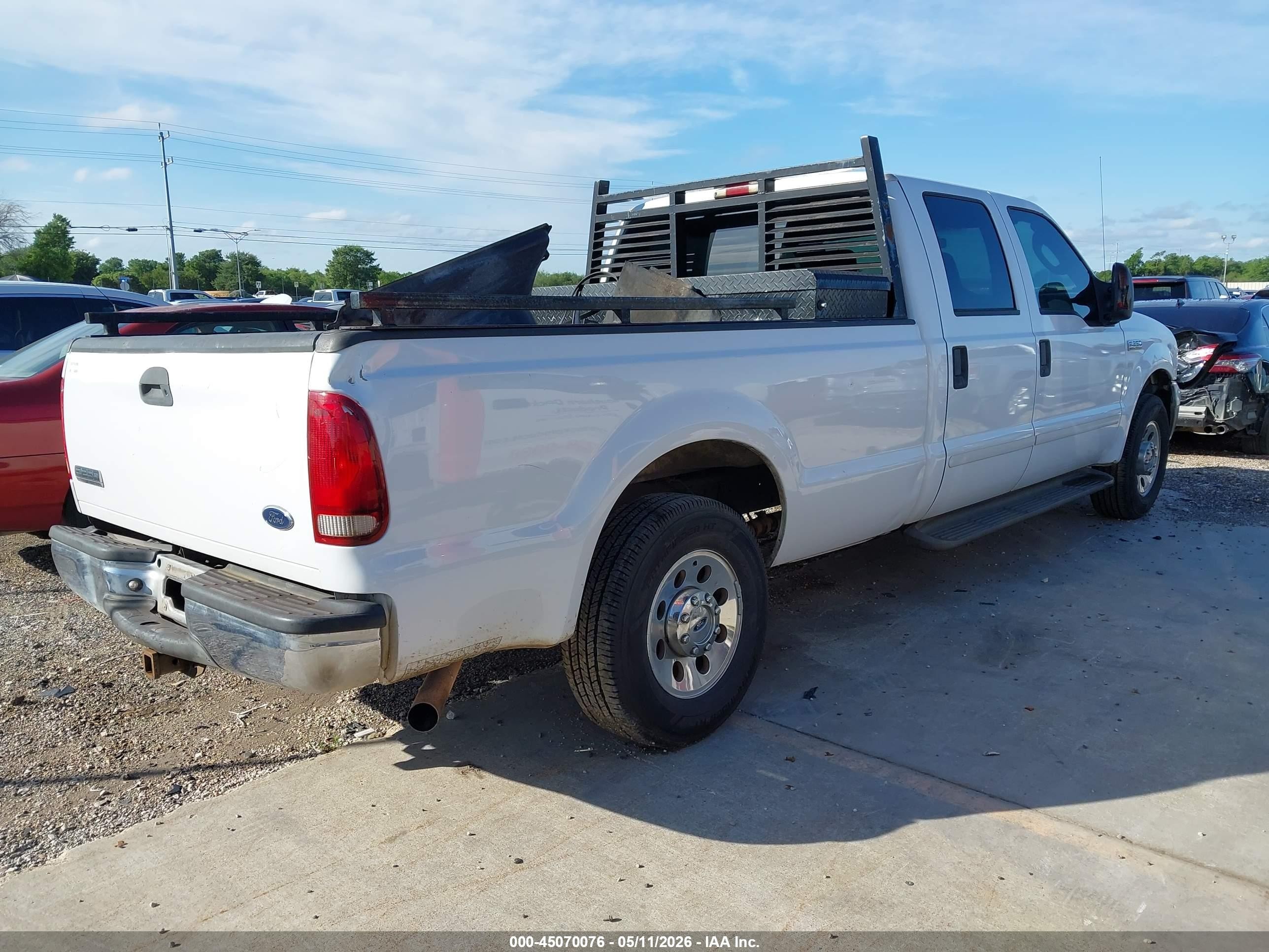 2005 Ford Super Duty F-250 Lariat/xl/xlt White vin: 1FTSW20515ED15849