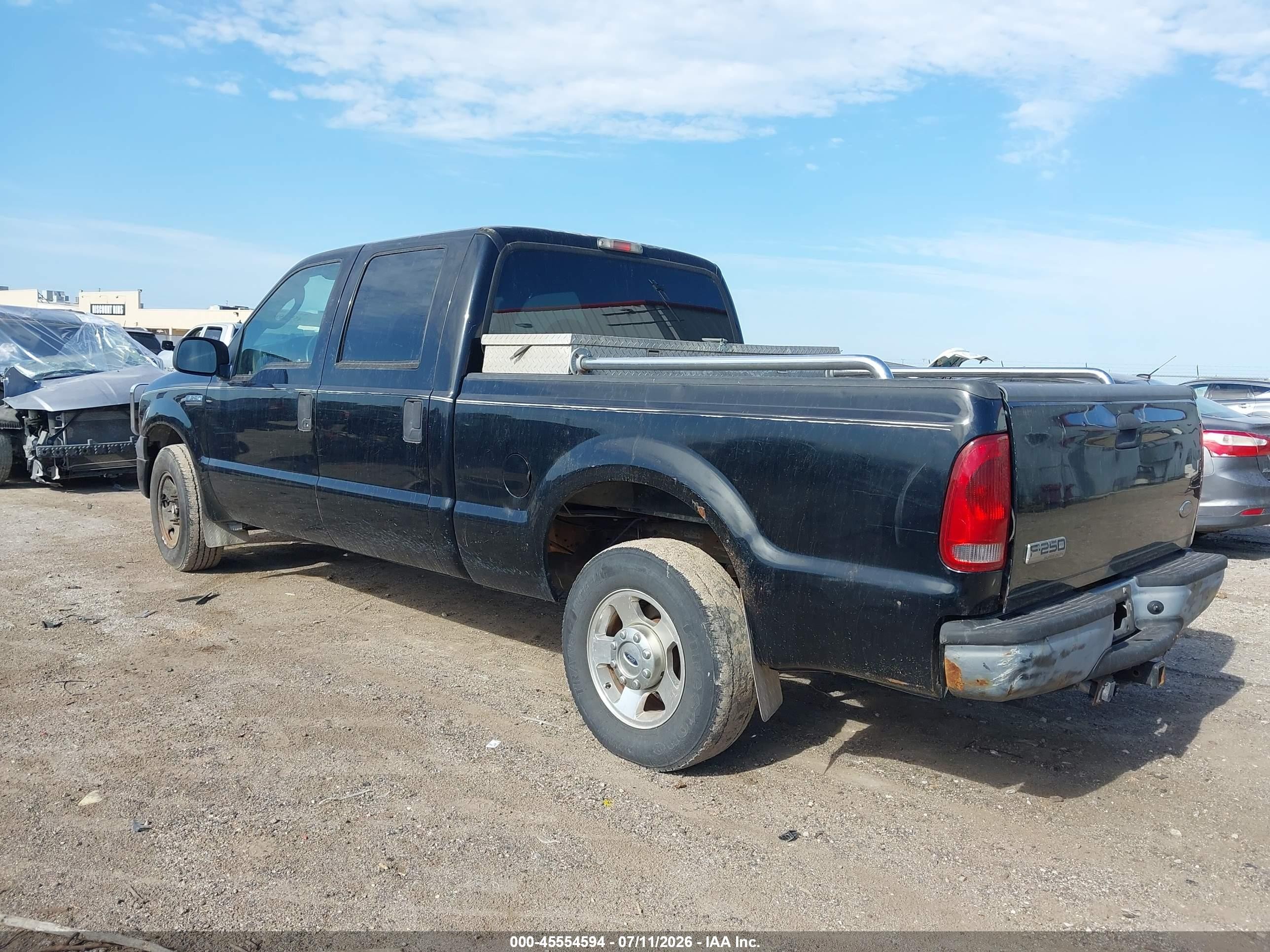 2006 Ford F-250 Lariat/xl/xlt Black vin: 1FTSW20536EC43439