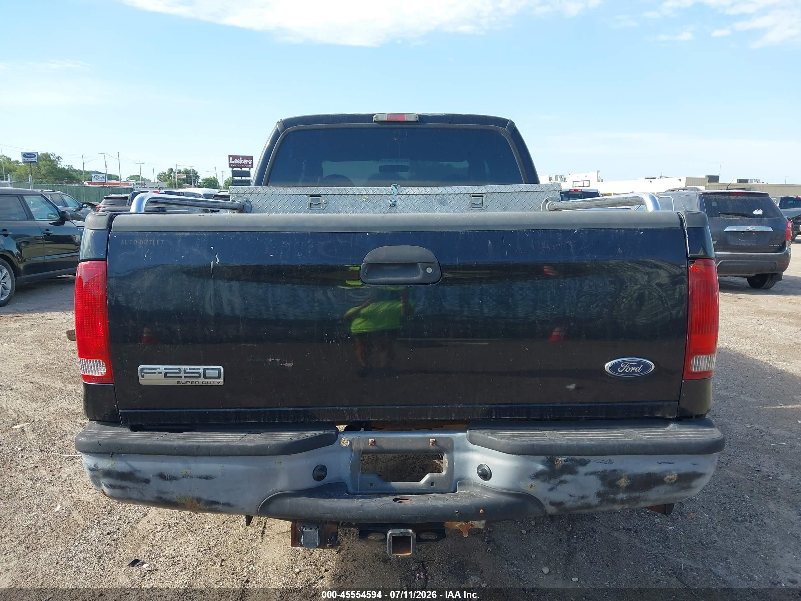 2006 Ford F-250 Lariat/xl/xlt Black vin: 1FTSW20536EC43439