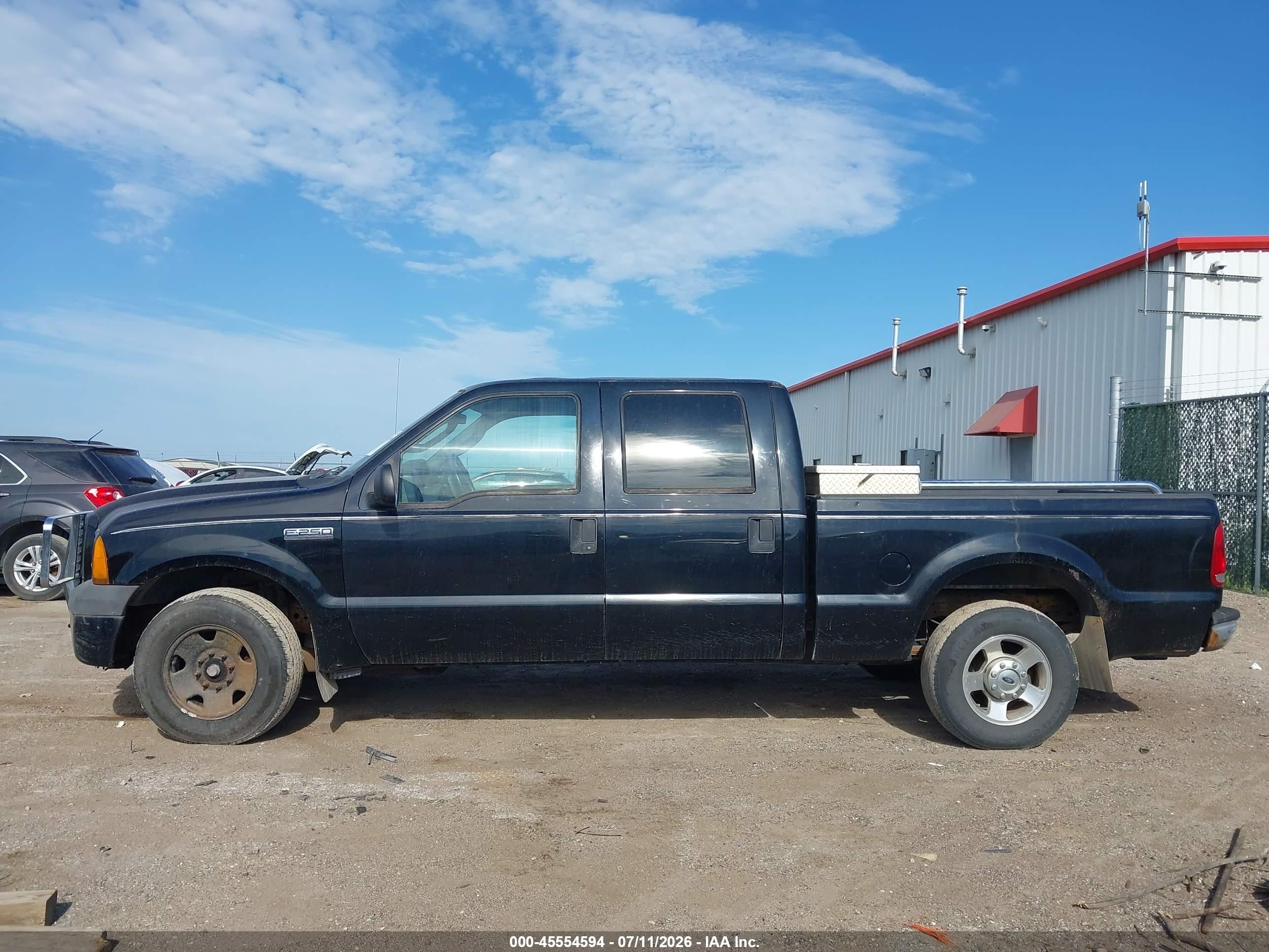 2006 Ford F-250 Lariat/xl/xlt Black vin: 1FTSW20536EC43439