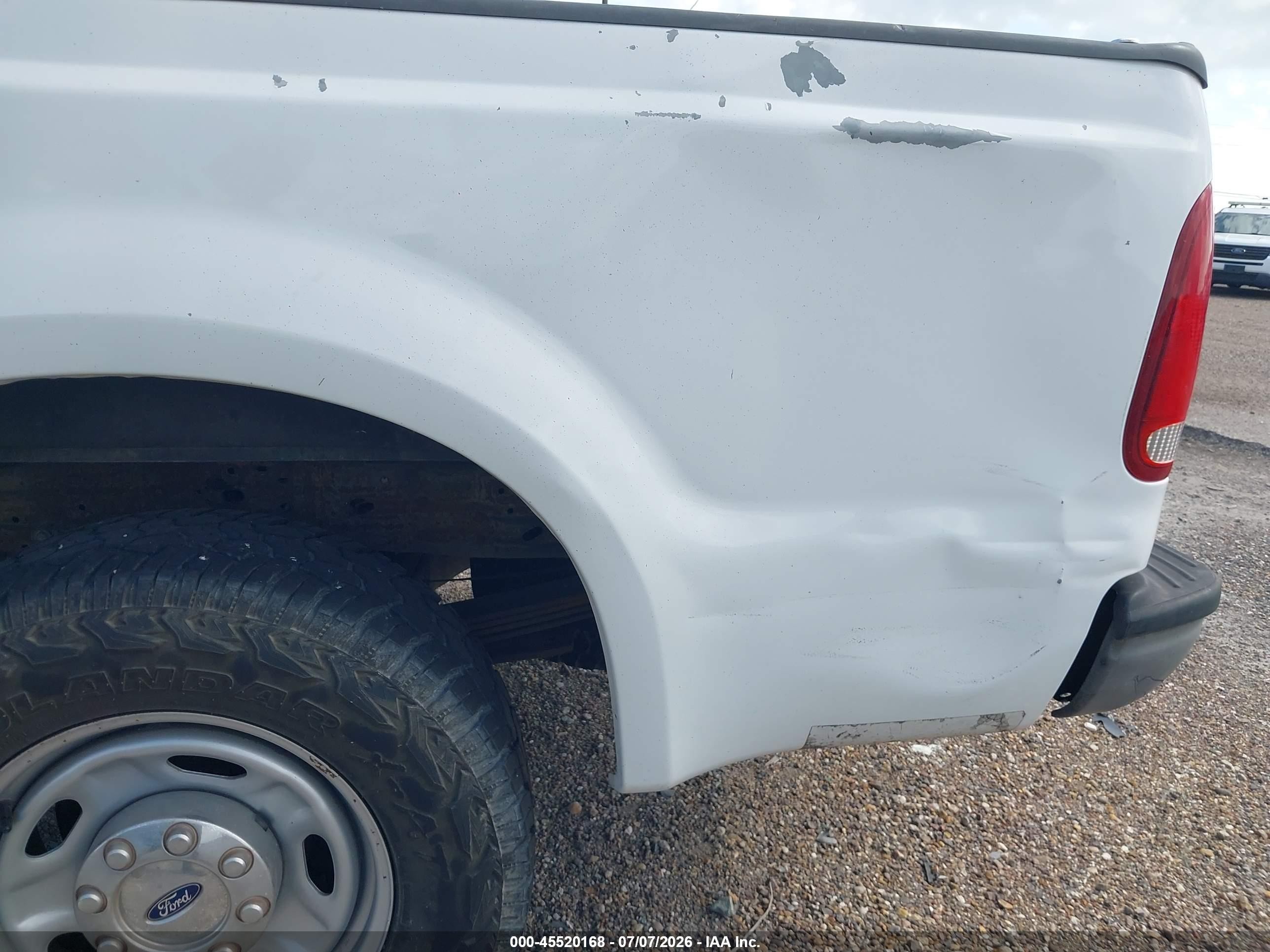 2007 Ford F-250 Lariat/xl/xlt White vin: 1FTSW20547EB40046