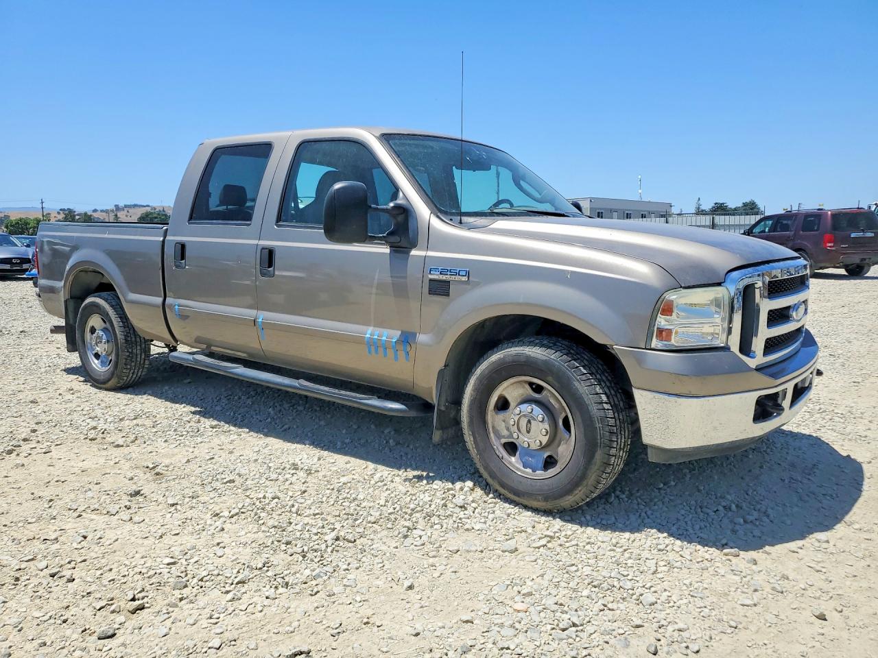 2006 Ford F250 Super Duty Tan vin: 1FTSW20556EC85286