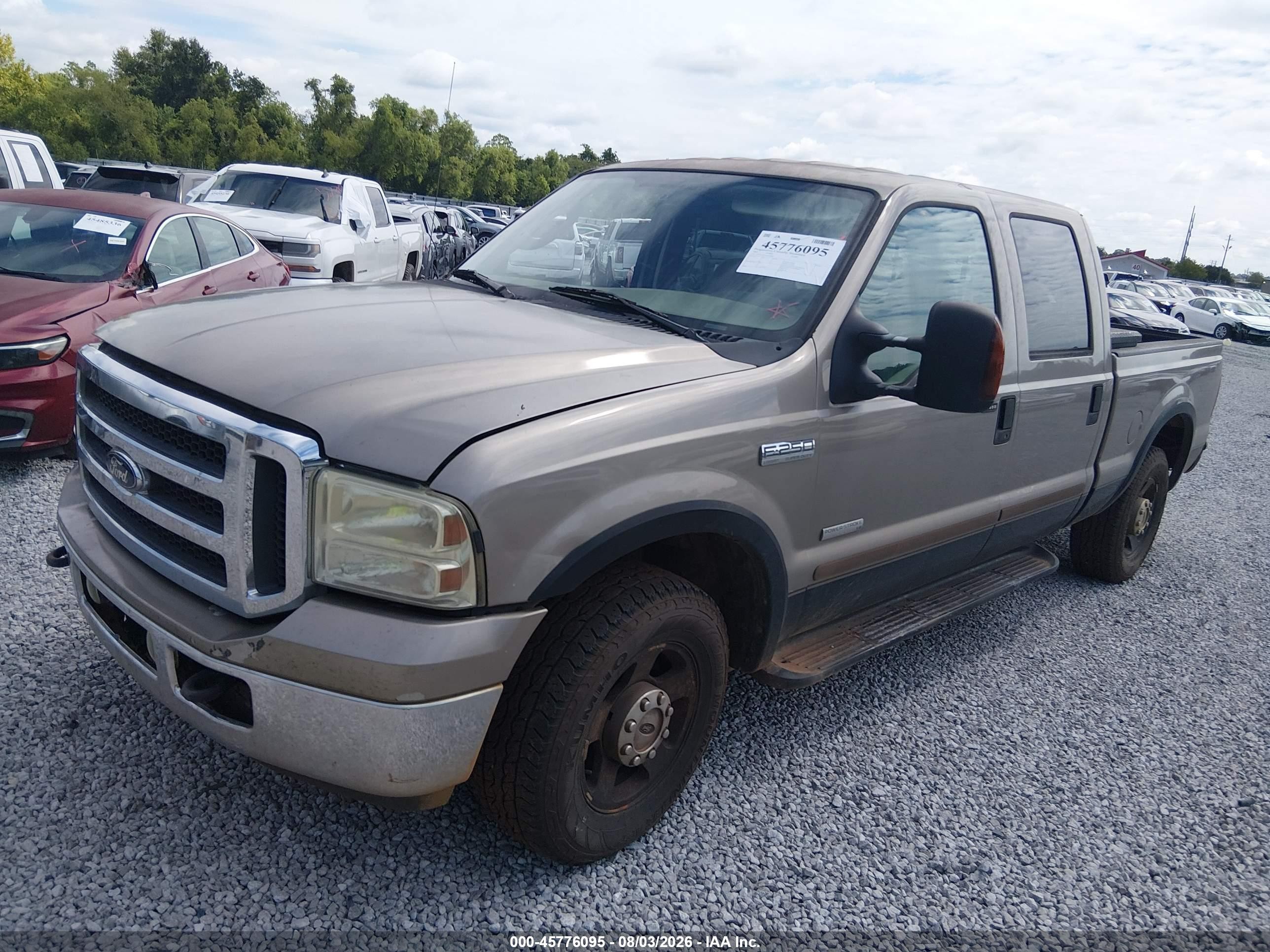 2005 Ford F-250 Lariat/xl/xlt Gray vin: 1FTSW20P15EA55809