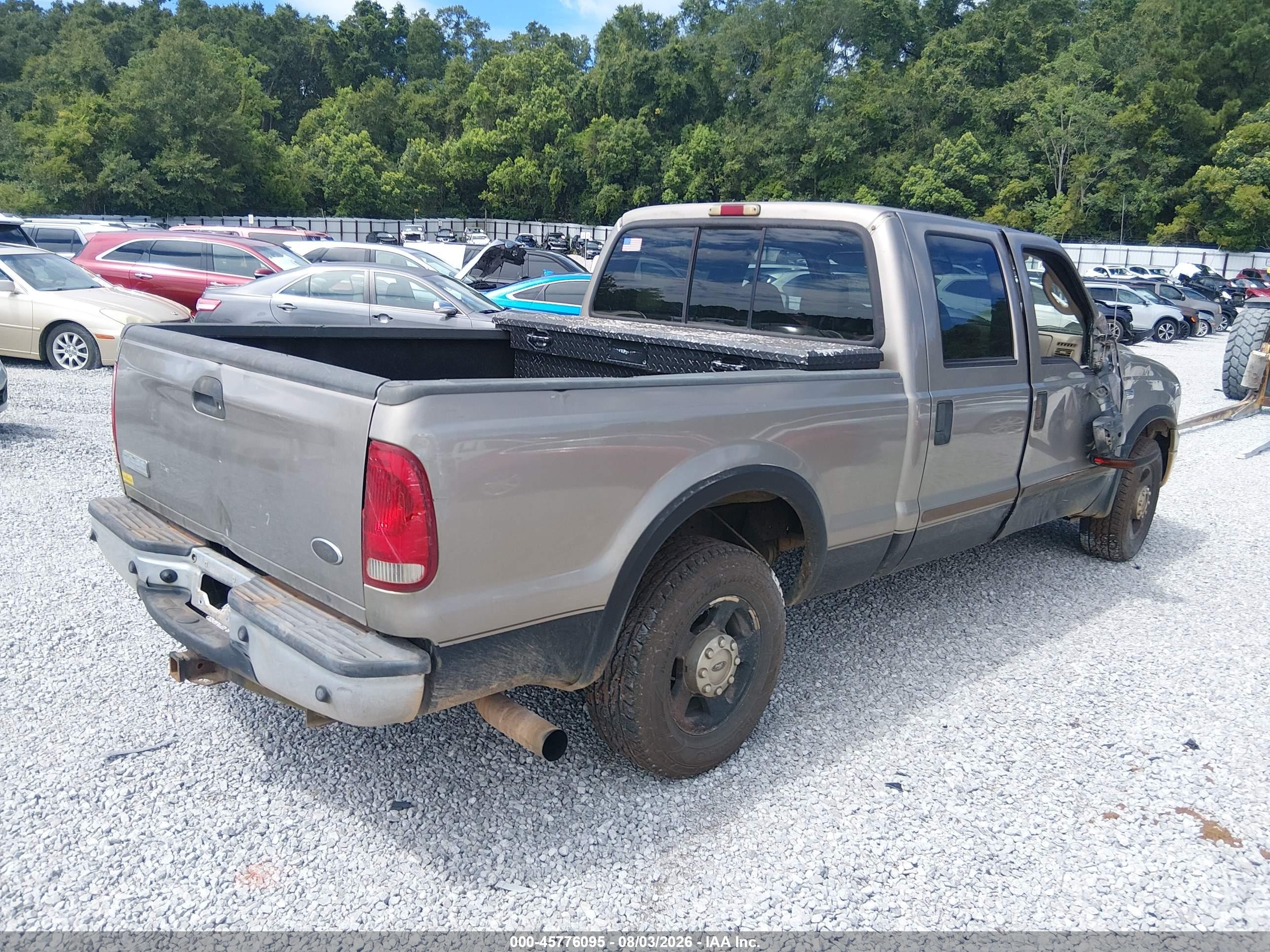 2005 Ford F-250 Lariat/xl/xlt Gray vin: 1FTSW20P15EA55809