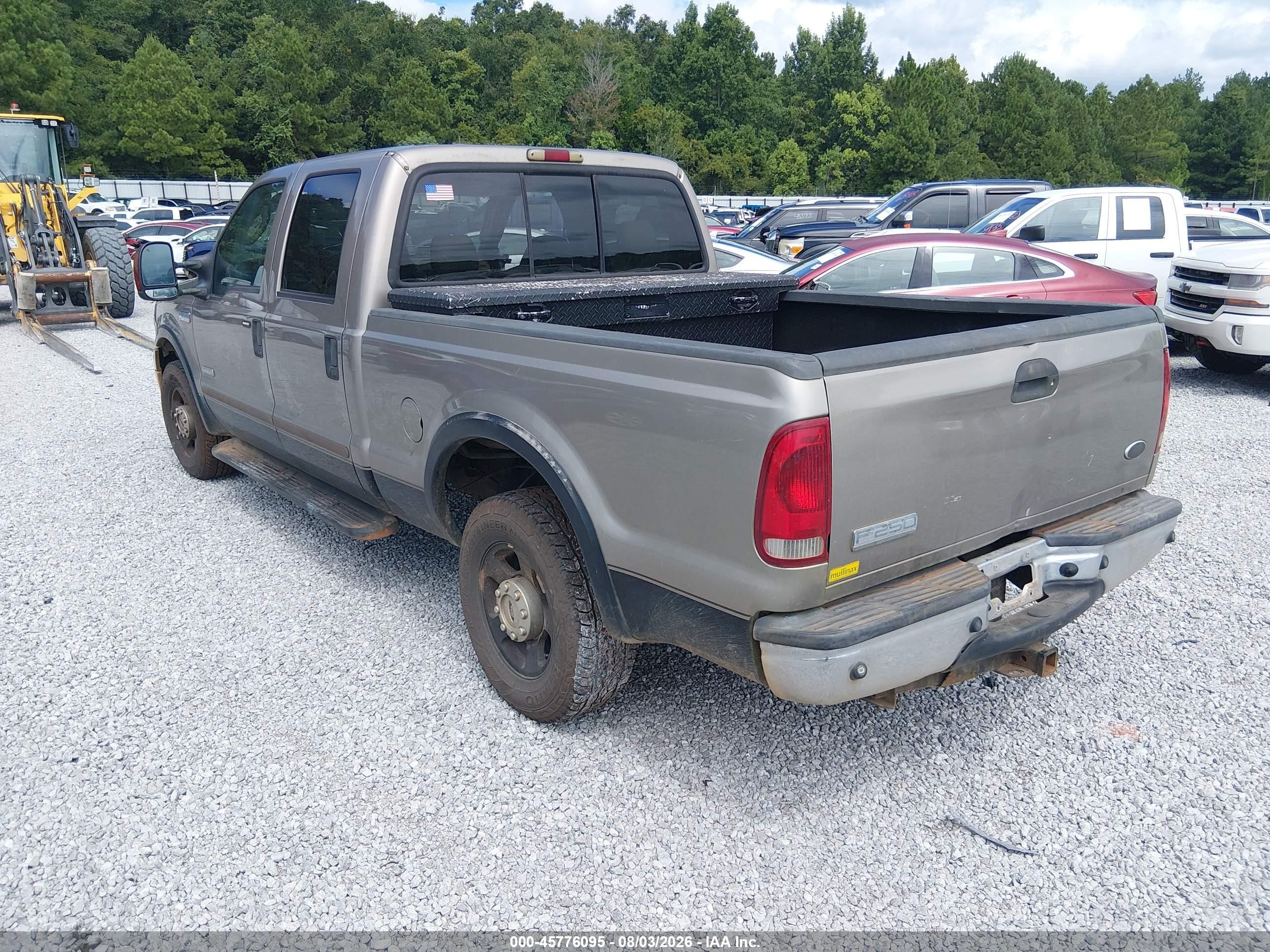 2005 Ford F-250 Lariat/xl/xlt Gray vin: 1FTSW20P15EA55809