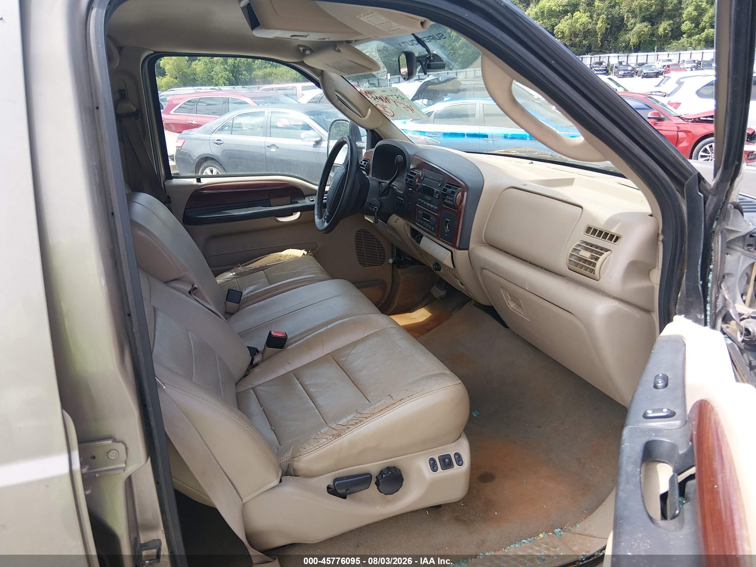 2005 Ford F-250 Lariat/xl/xlt Gray vin: 1FTSW20P15EA55809