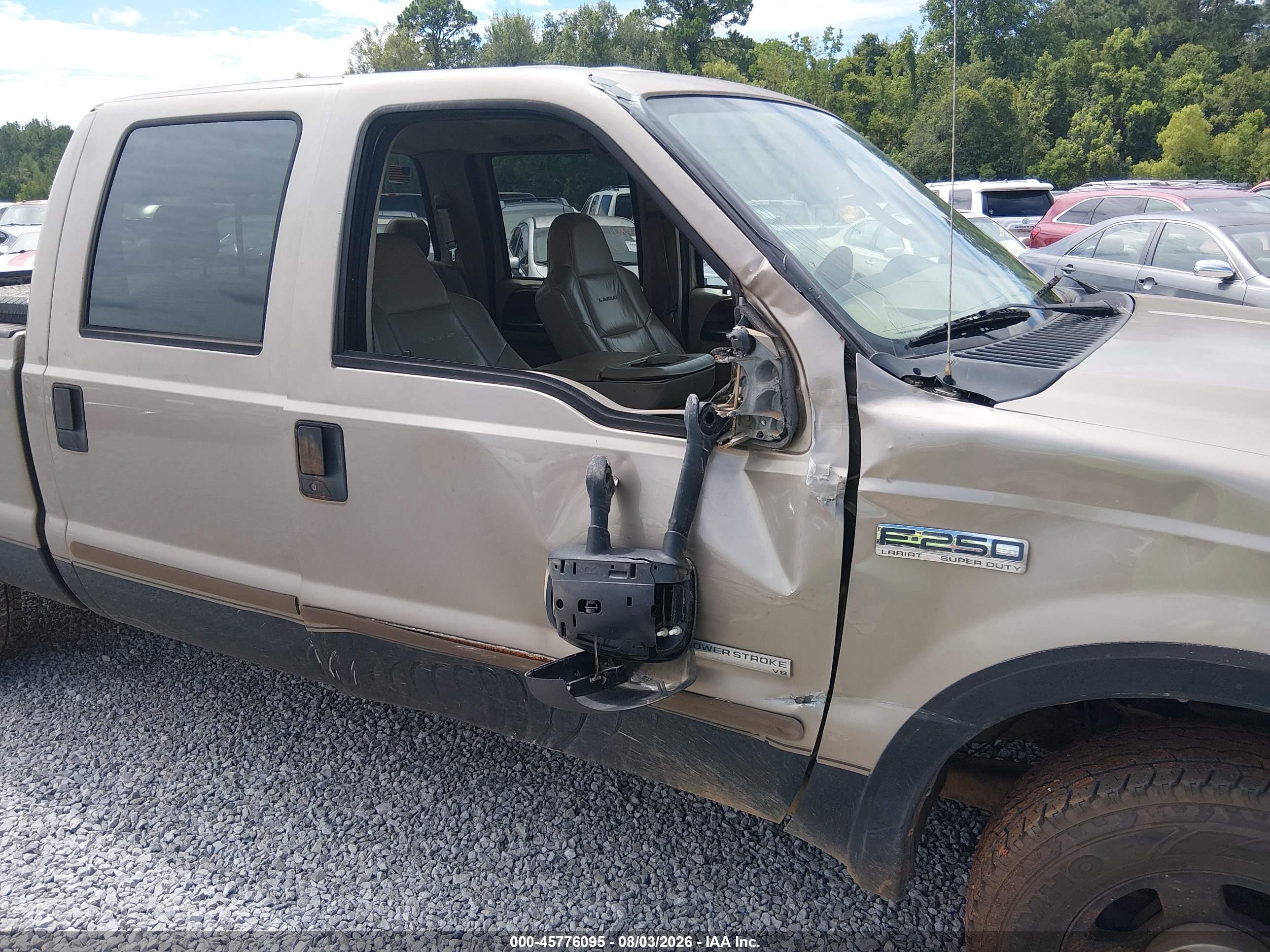 2005 Ford F-250 Lariat/xl/xlt Gray vin: 1FTSW20P15EA55809