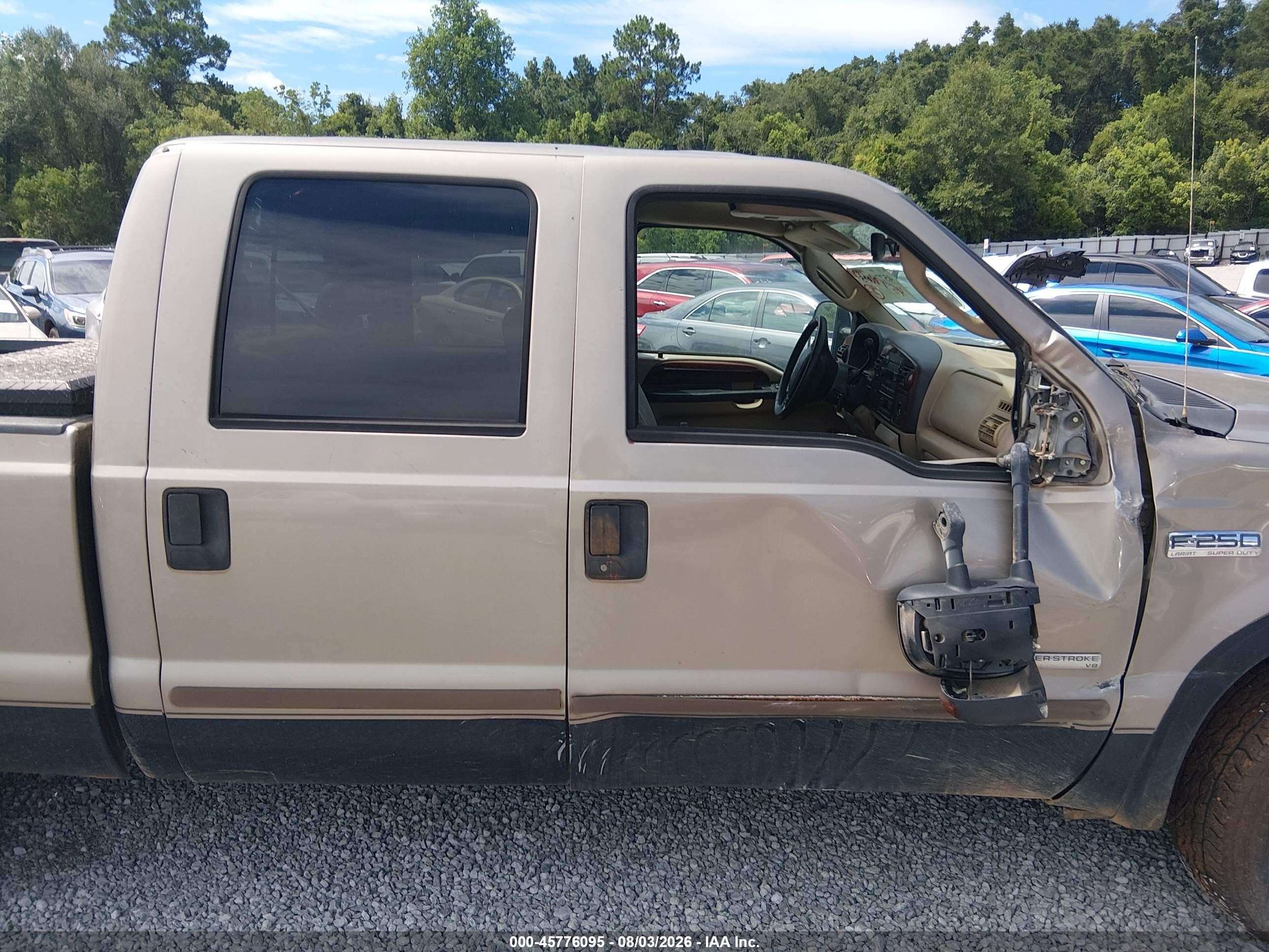 2005 Ford F-250 Lariat/xl/xlt Gray vin: 1FTSW20P15EA55809