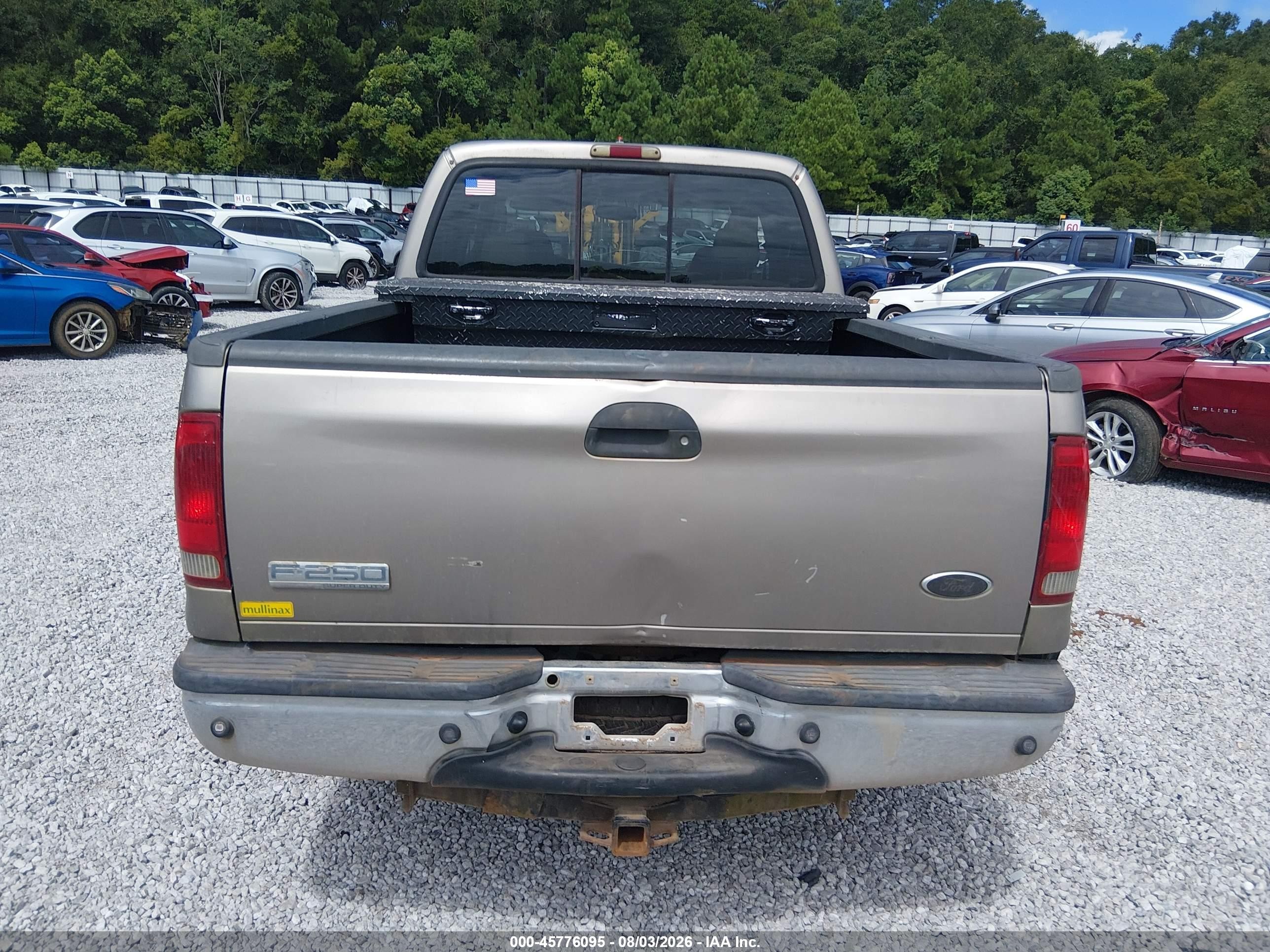 2005 Ford F-250 Lariat/xl/xlt Gray vin: 1FTSW20P15EA55809