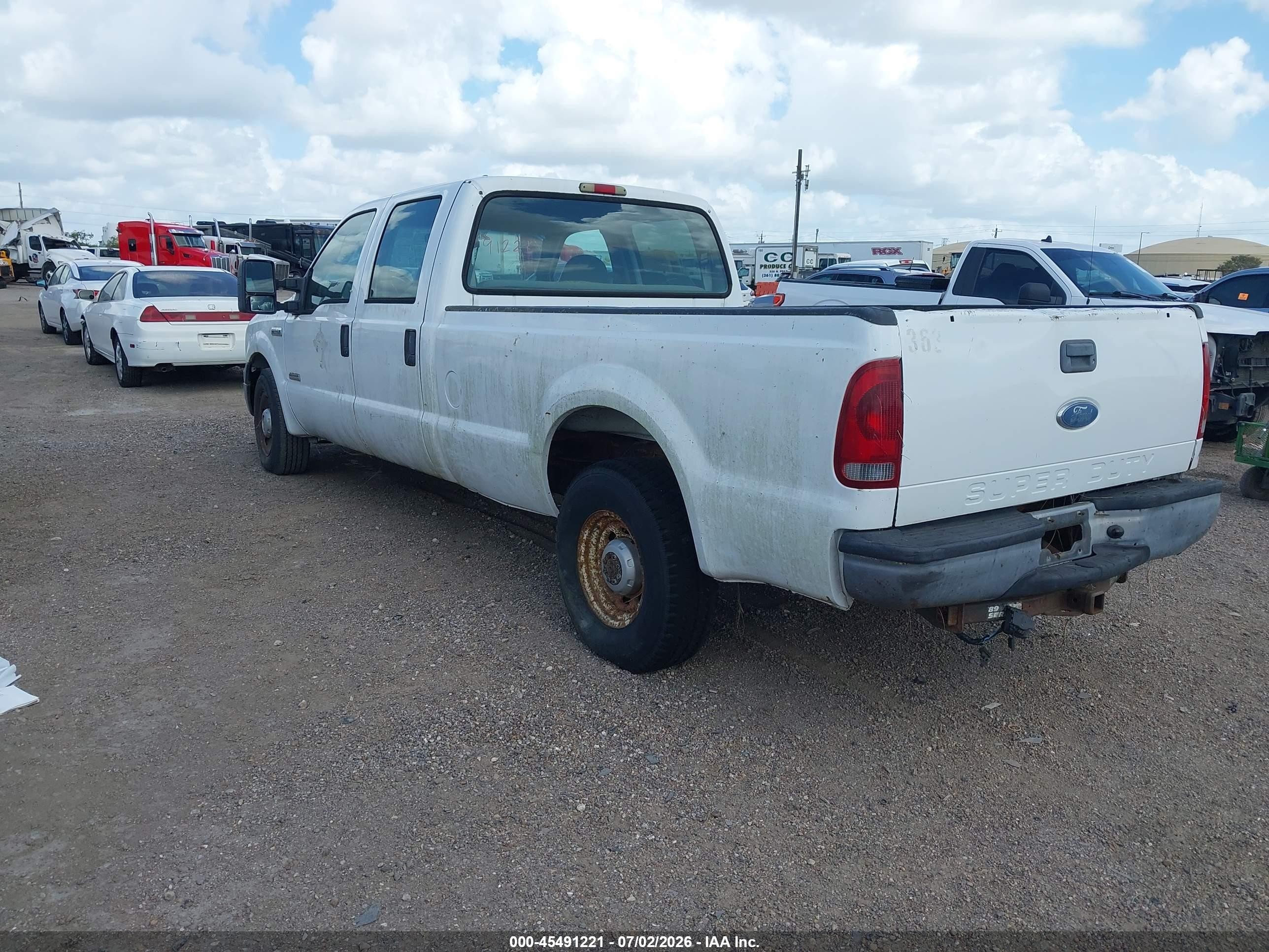2006 Ford F-250 Lariat/xl/xlt Белый vin: 1FTSW20P16EB50386